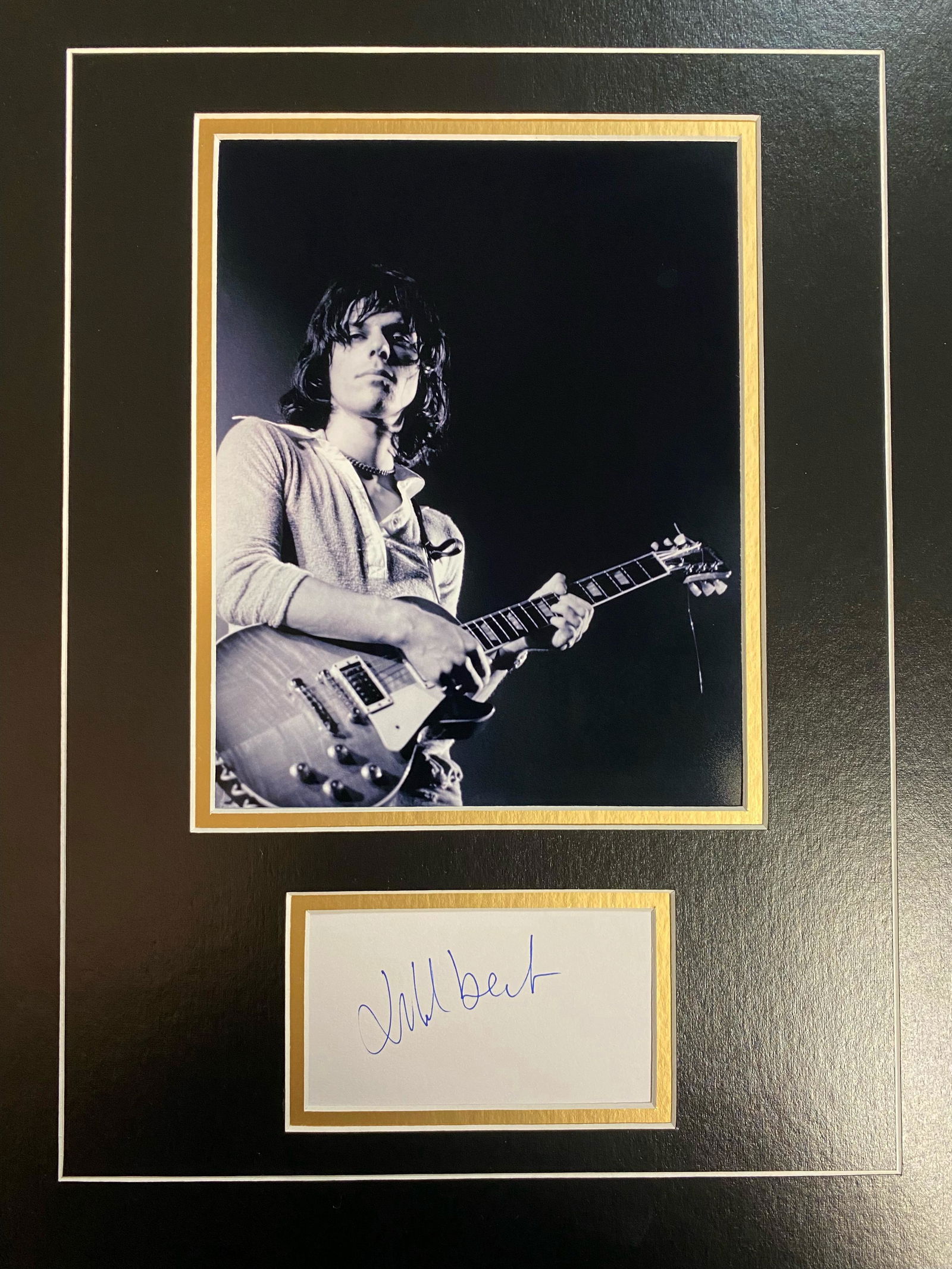 Jeff Beck Autographed Display (1 of 1)