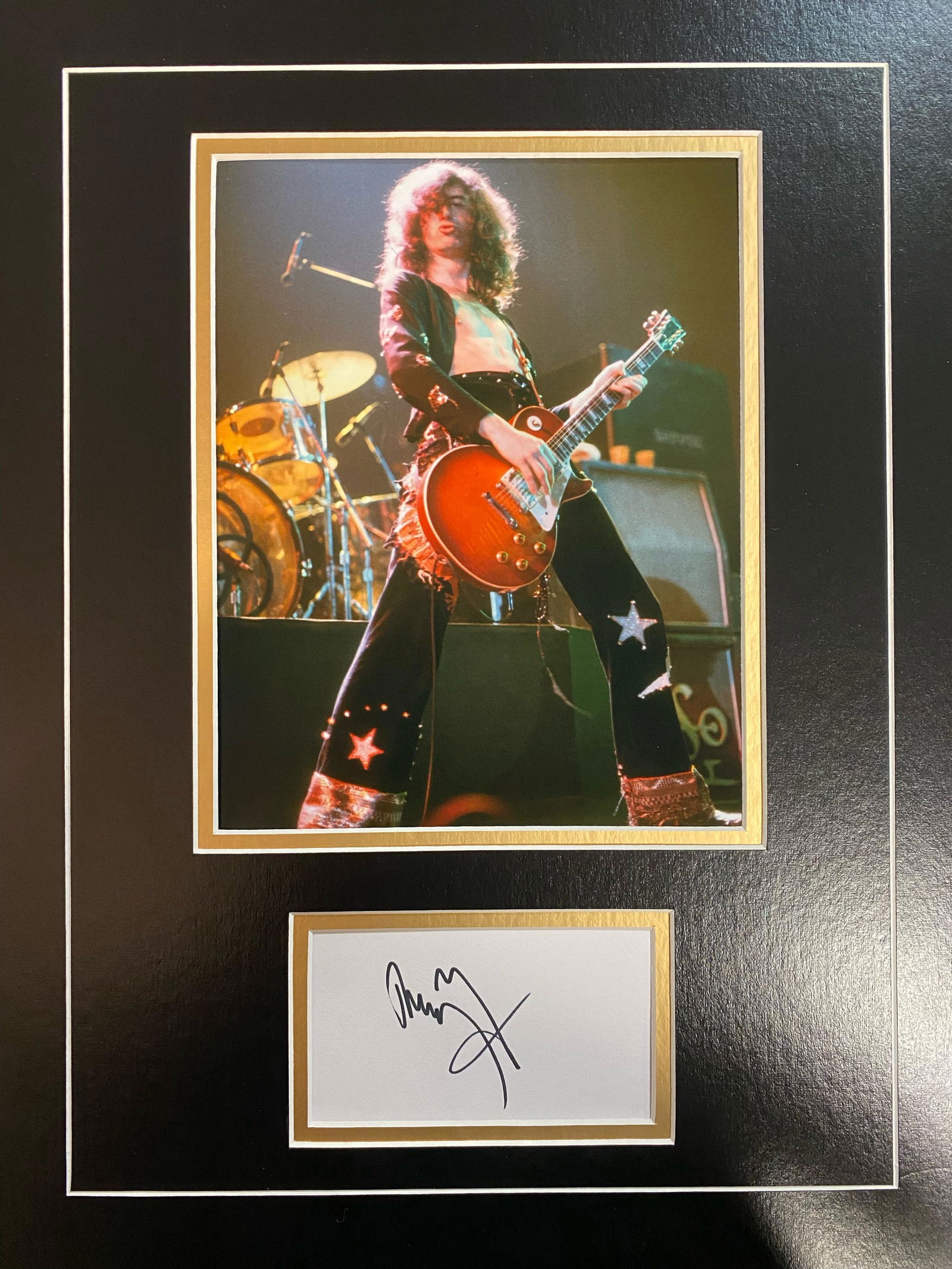 Jimmy Page Autographed Display (1 of 1)