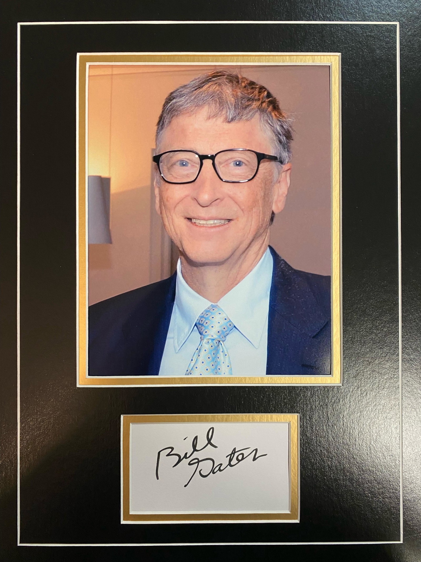 Bill Gates Autographed Display (1 of 1)