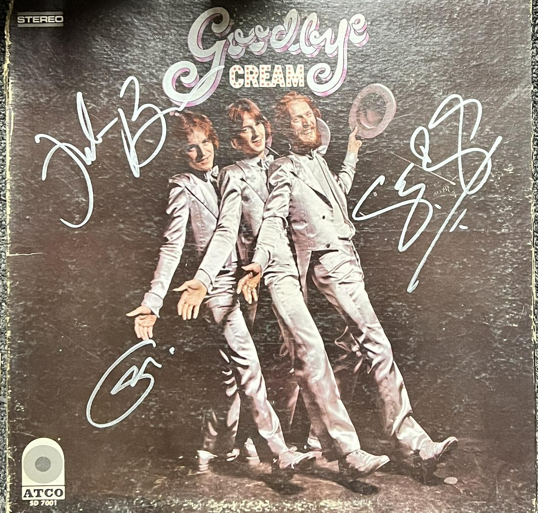 Cream Autographed ALBUM CLAPTON BAKER BRUCE (1 of 1)