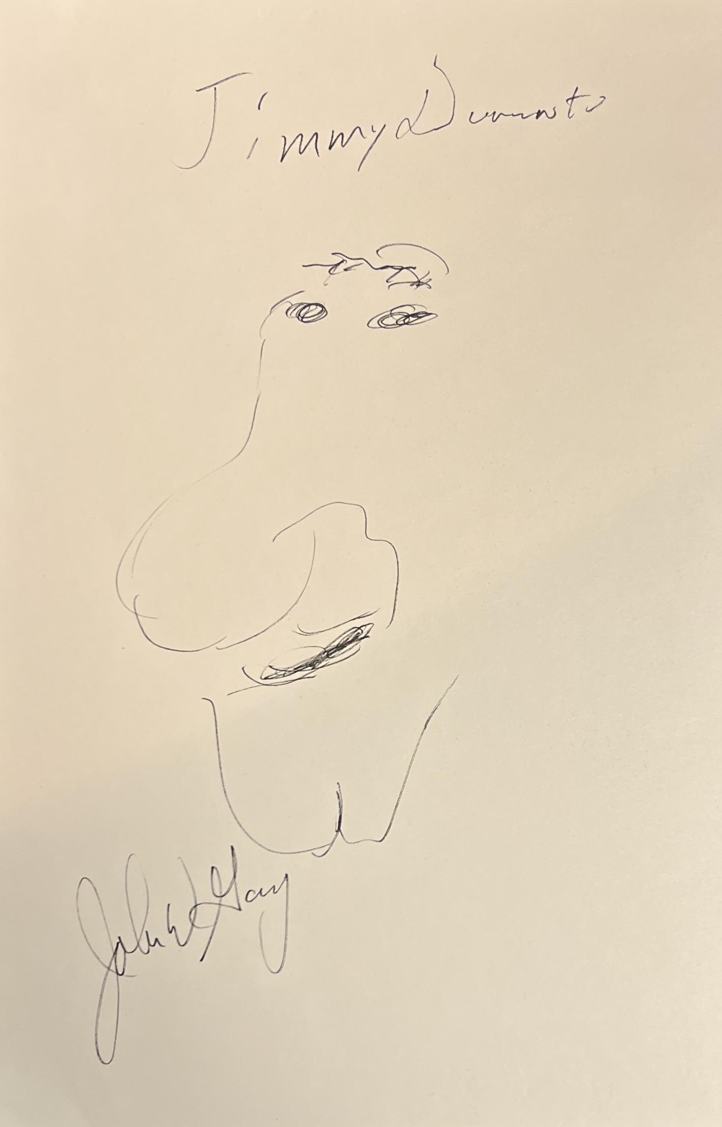 John Wayne Gacy Autographed Sketch (1 of 1)