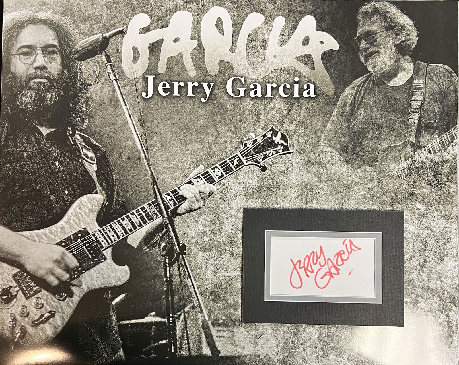 Jerry Garcia Autographed Display (1 of 1)