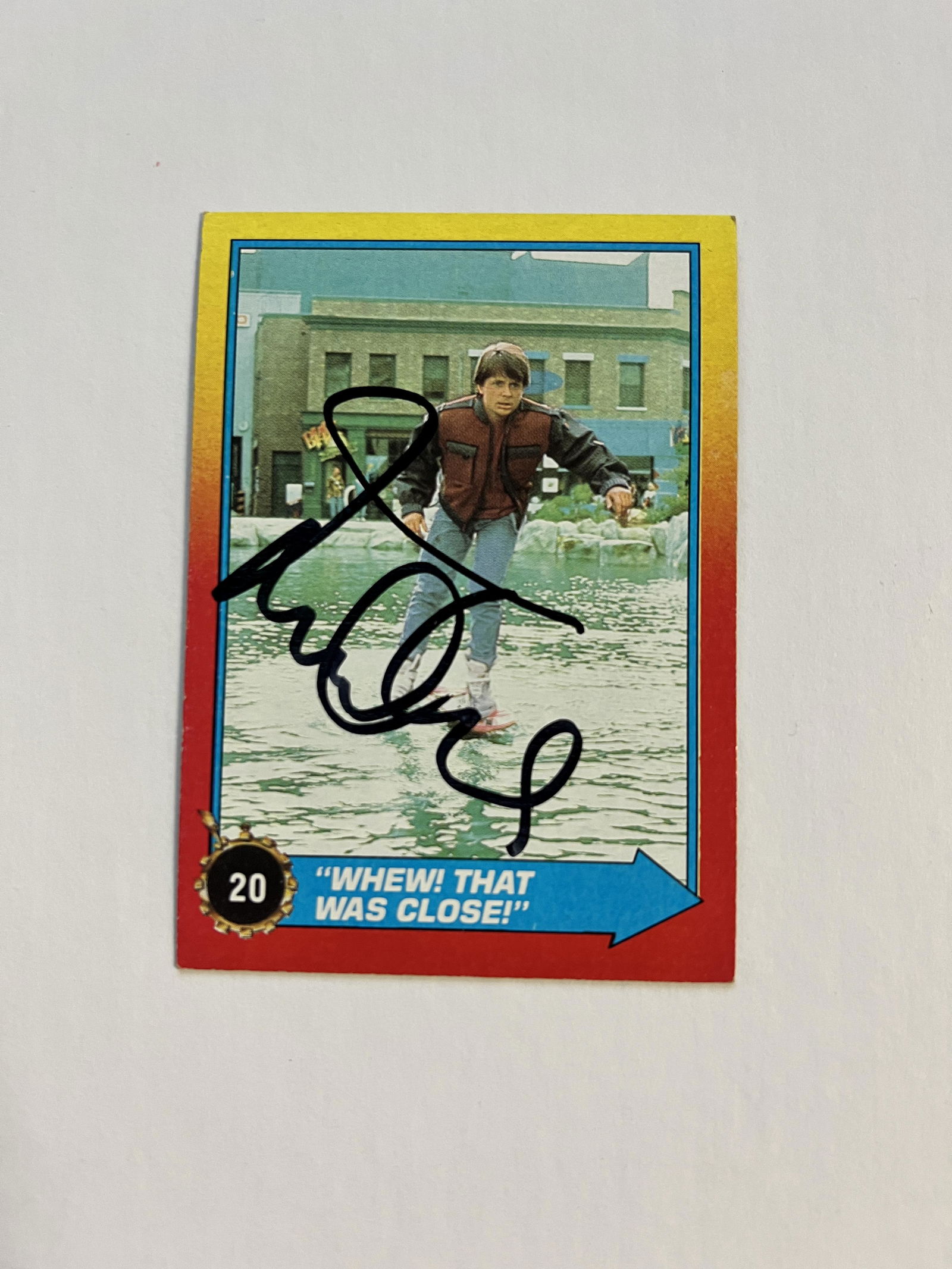 Michael J. Fox Autographed Card (1 of 1)