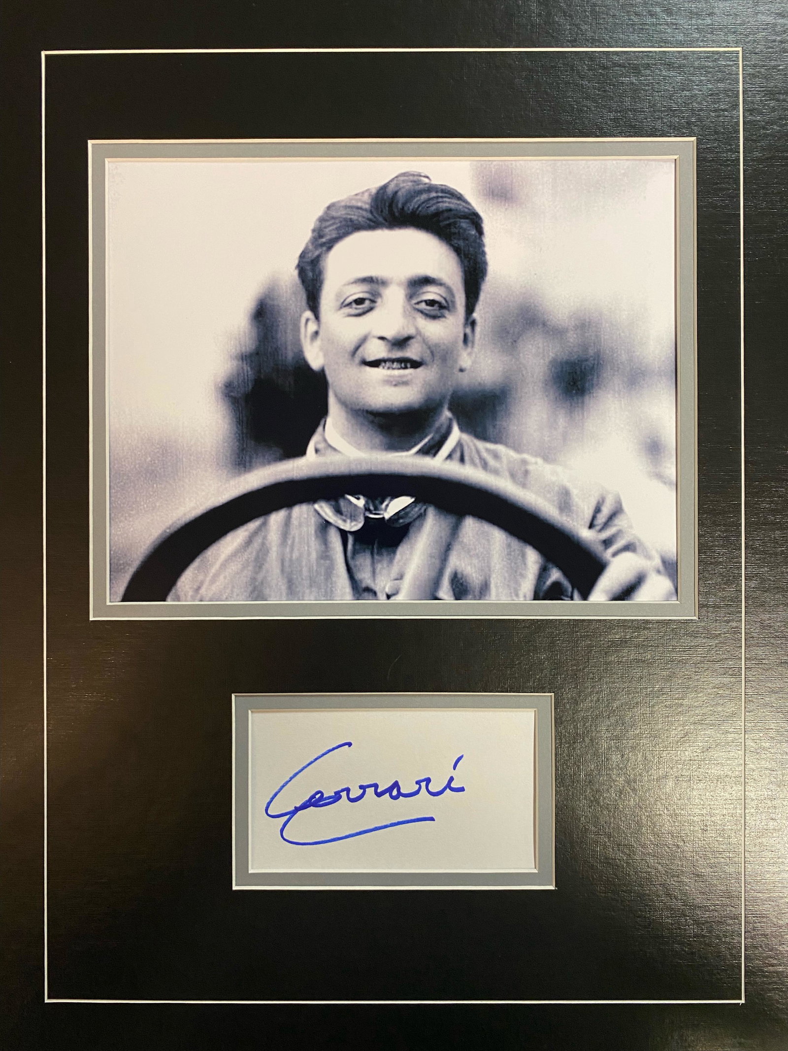 Enzo Ferrari Autographed Display (1 of 1)