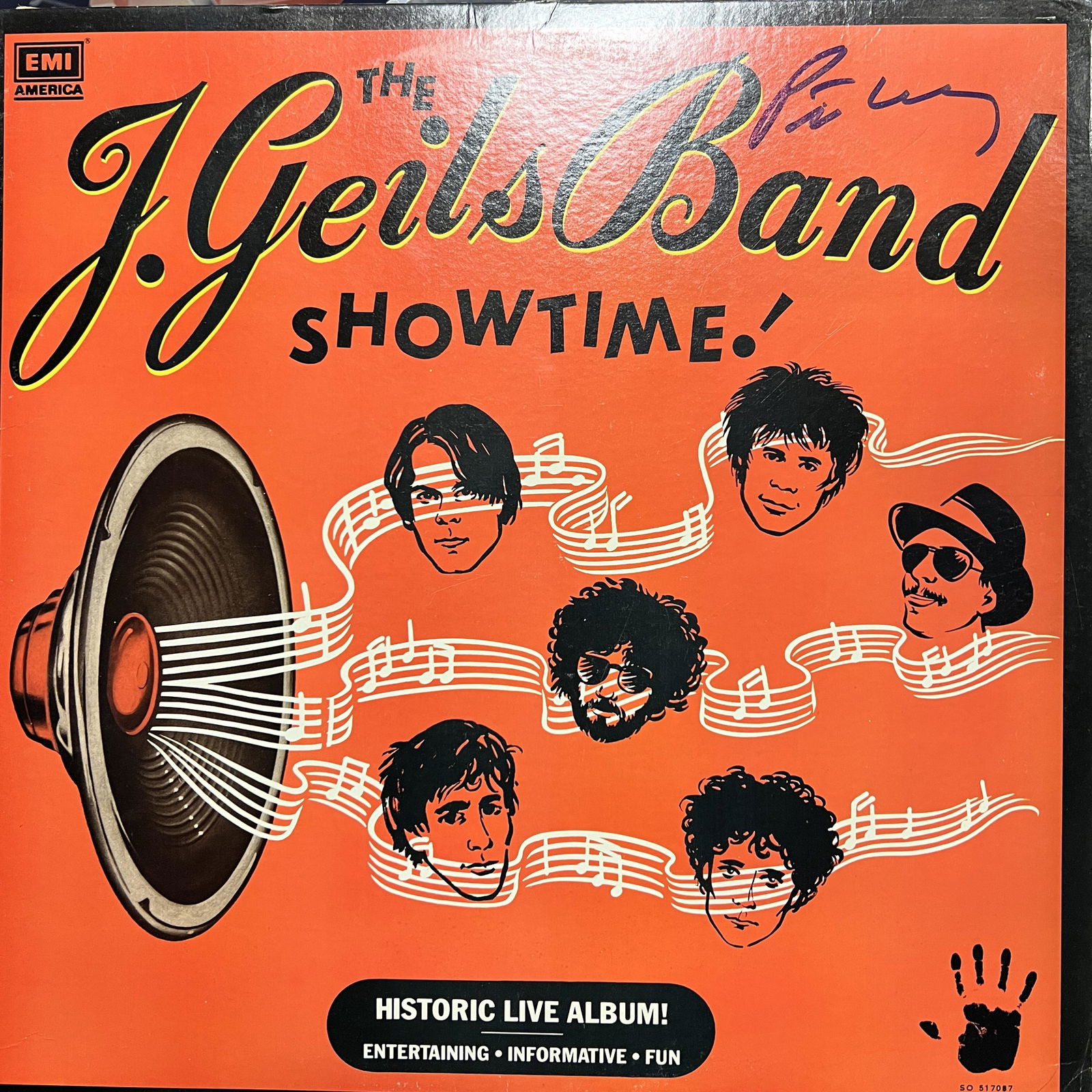 Peter Wolf Autographed ALBUM J GEILS (1 of 1)