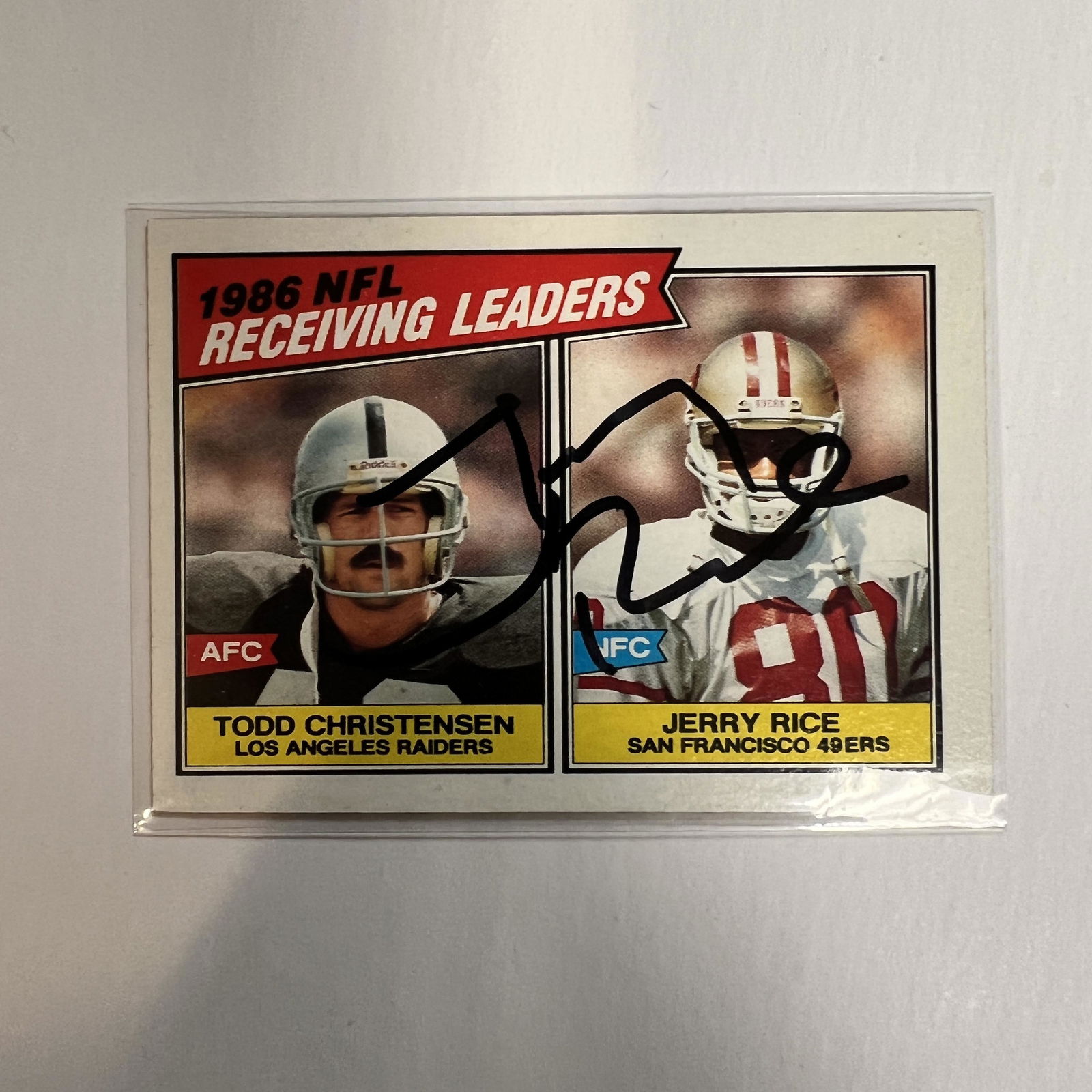 Jerry Rice Autographed Card (1 of 1)