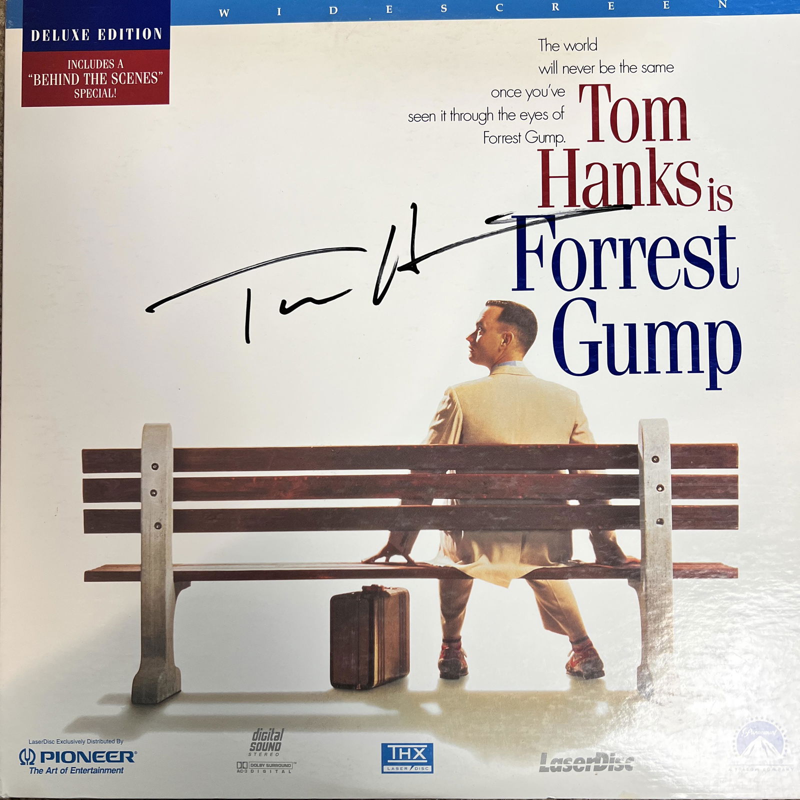 Tom Hanks Autographed Gump Laser Disc (1 of 1)
