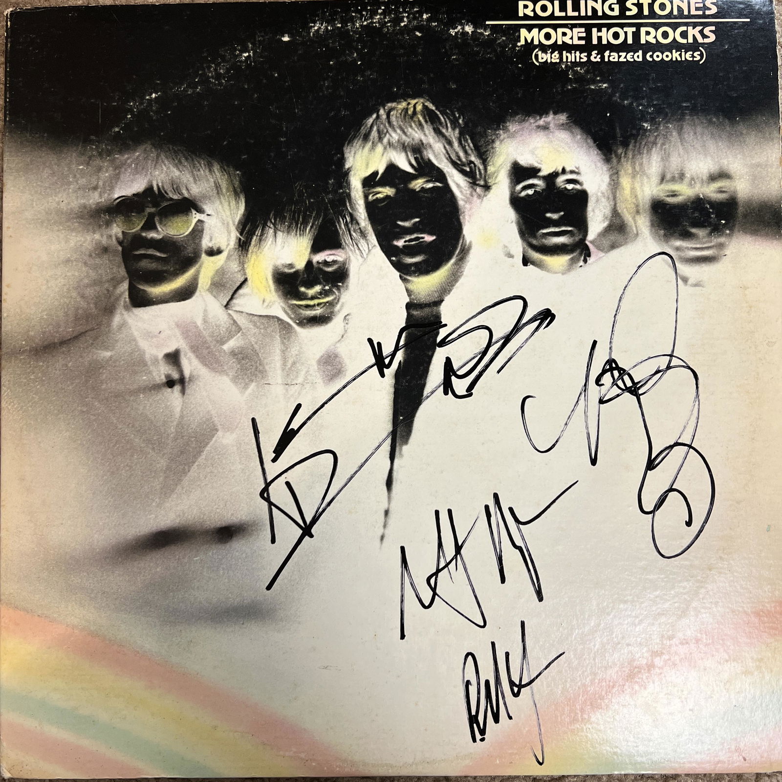 The Rolling Stones Autographed Album Keith Mick Charlie (1 of 1)
