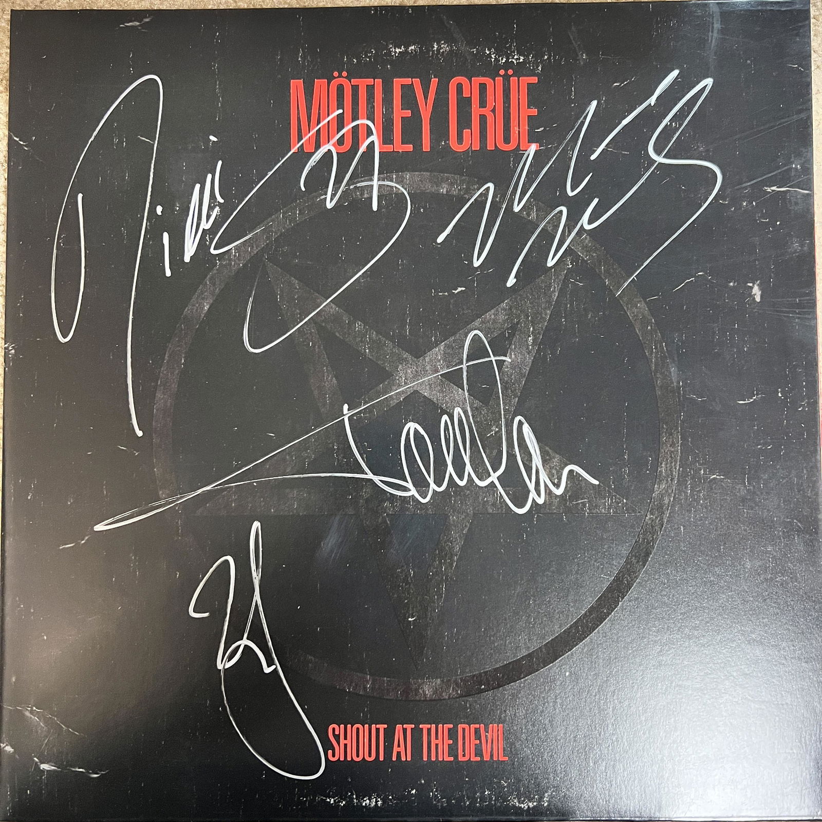 Motley Crue Autographed Album All 4 (1 of 1)