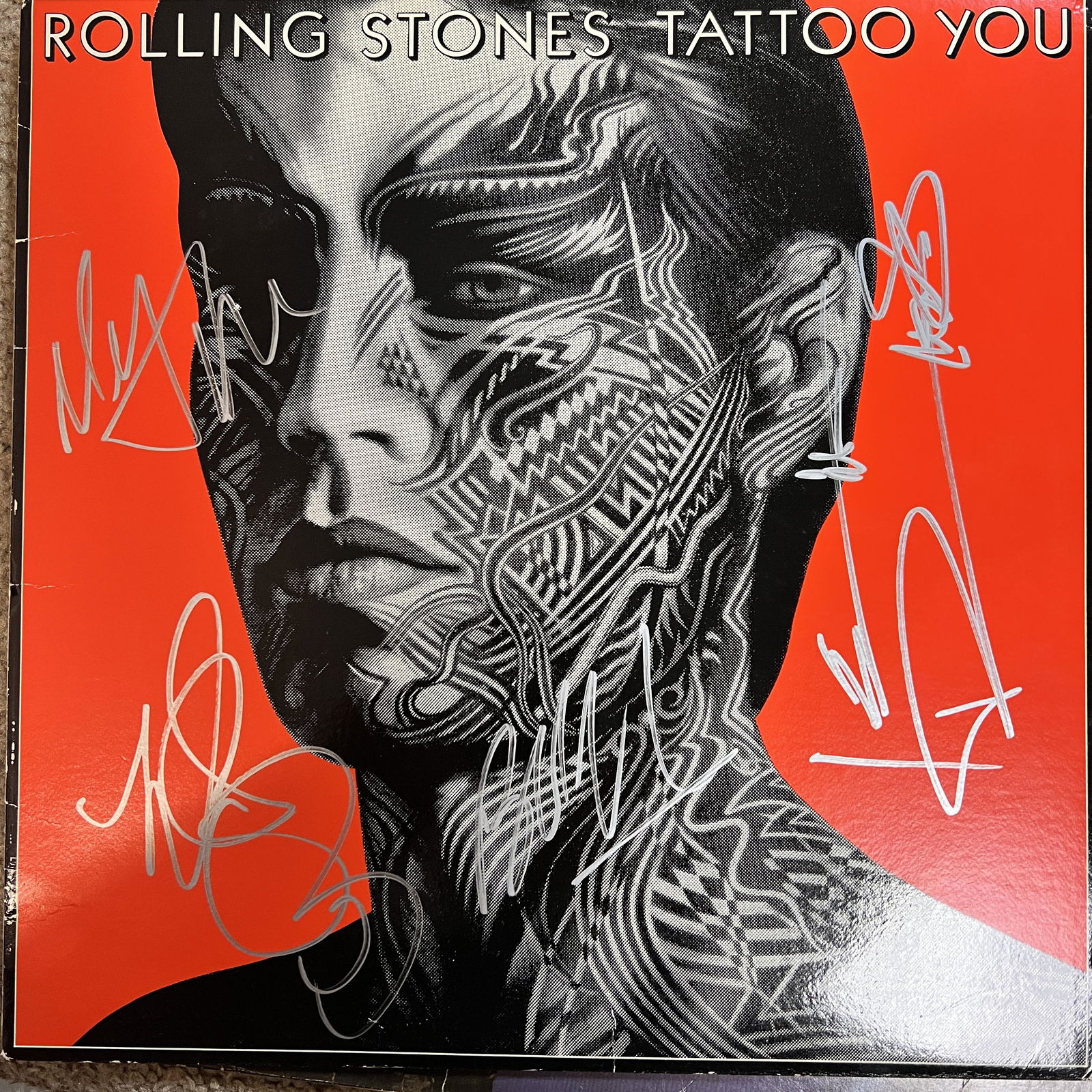 The Rolling Stones Autographed Album Keith Mick Charlie (1 of 1)