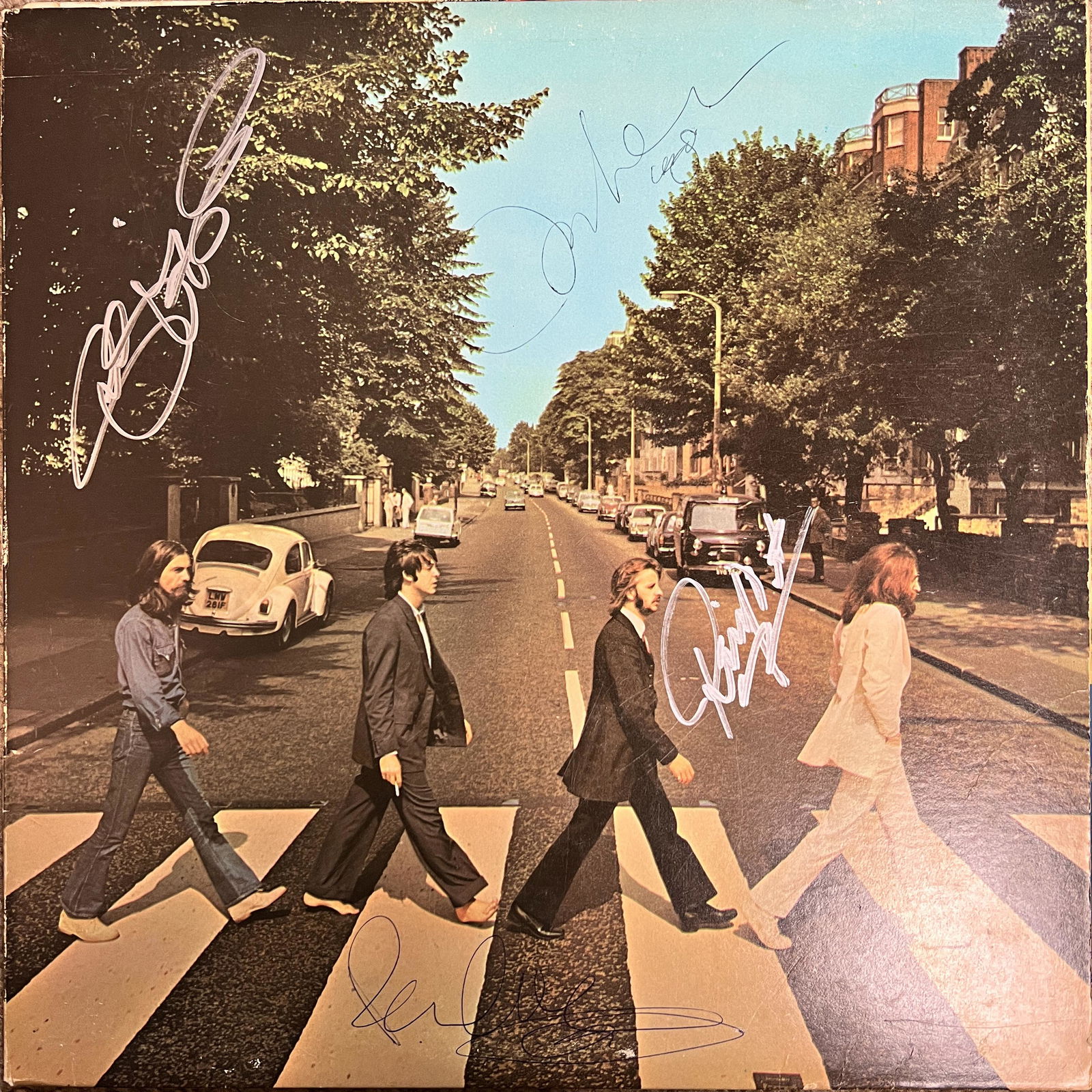 The Beatles Autographed Album All 4 Abbey Road (1 of 1)
