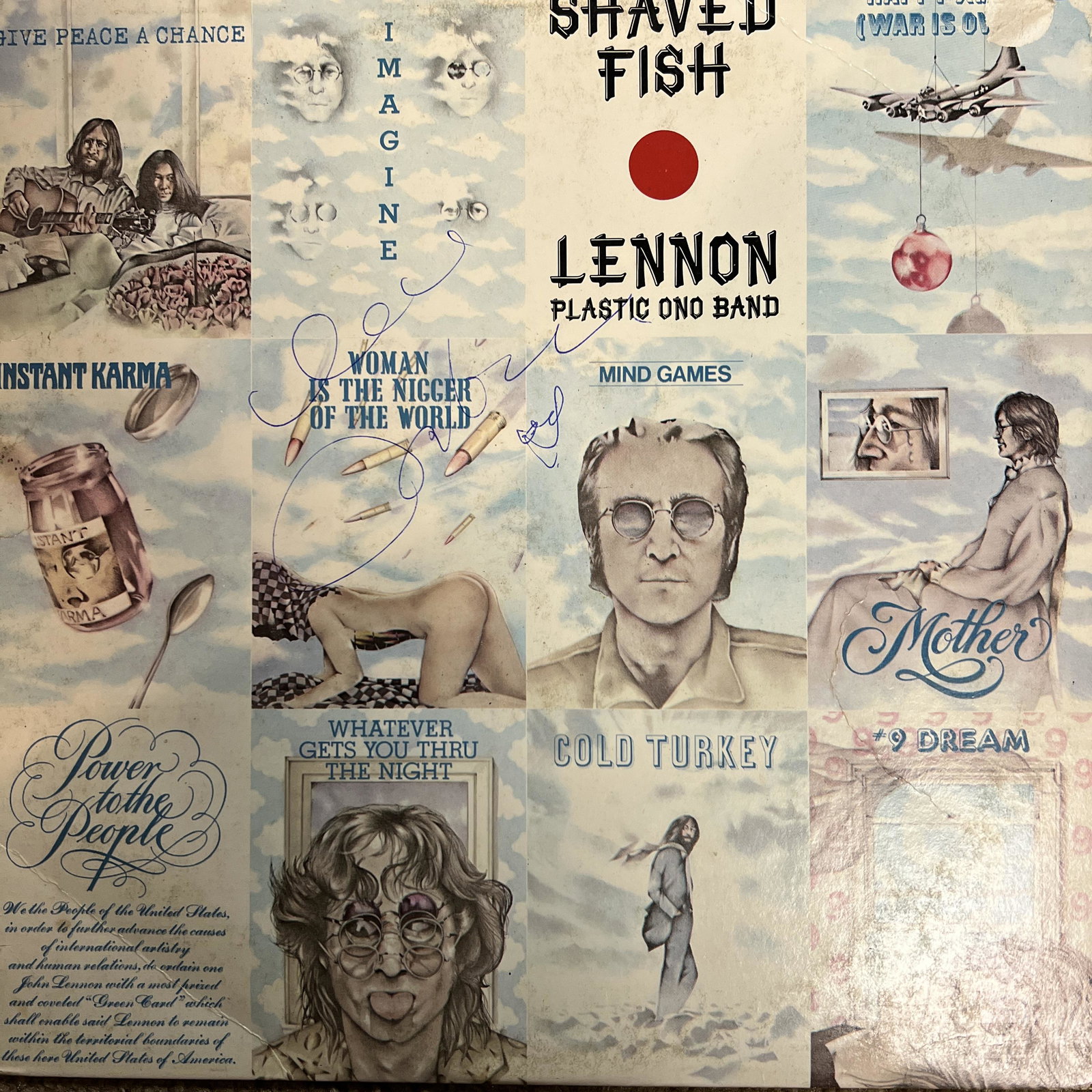 John Lennon Autographed ALBUM: Displays are not framed, and can be framed for a cost. Framed items will state they are framed in the name of the item. All signed items come with a COA. Ask any and all questions BEFORE bidding. Sign