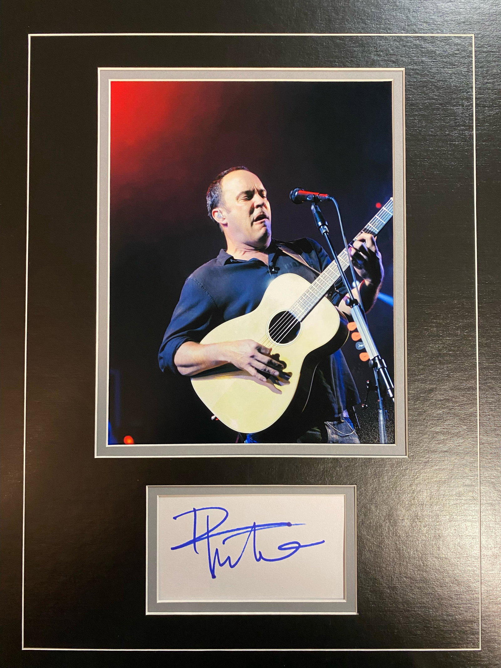 Dave Matthews Autographed Display (1 of 1)