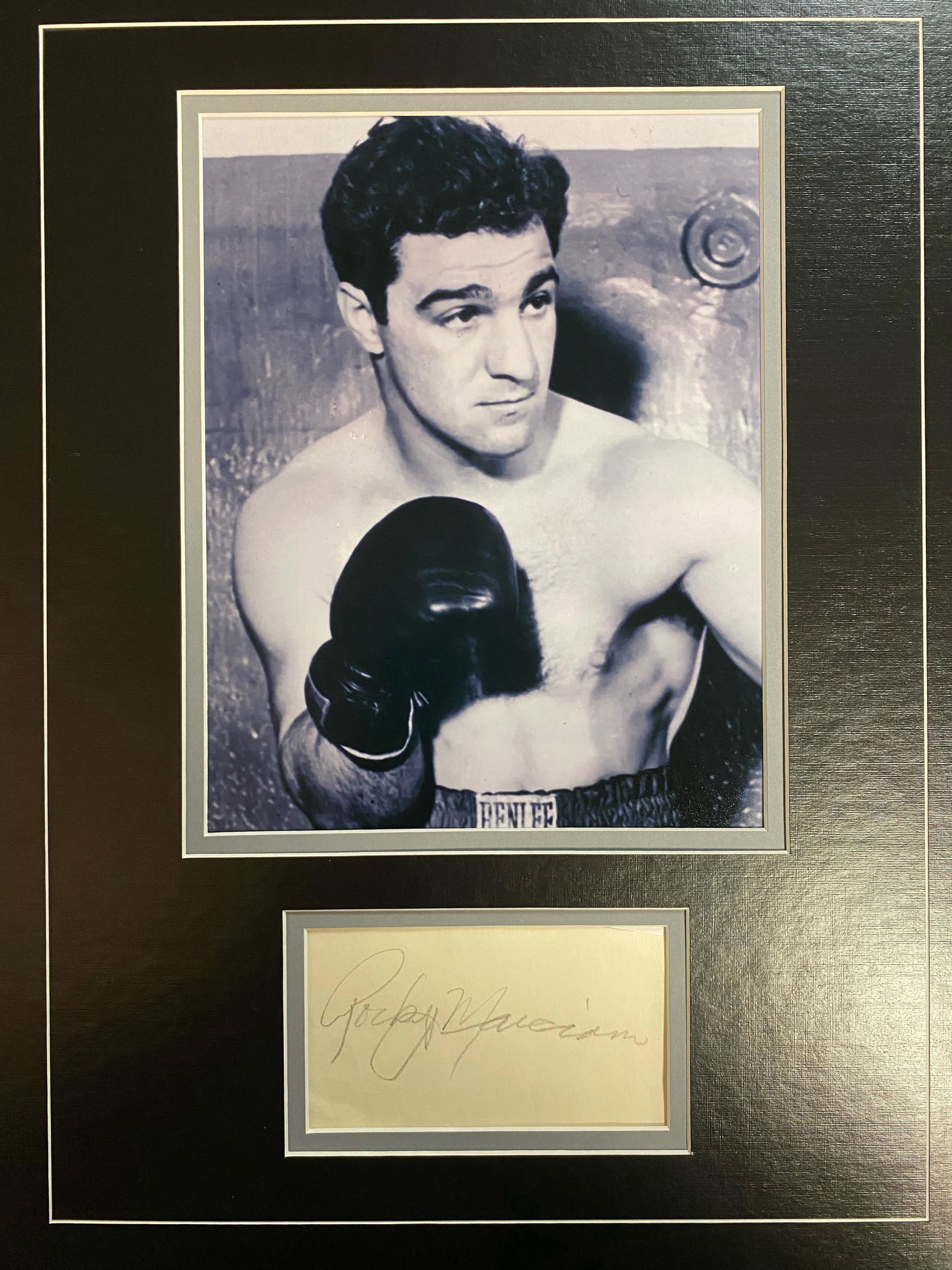 Rocky Marciano Autographed Display (1 of 1)