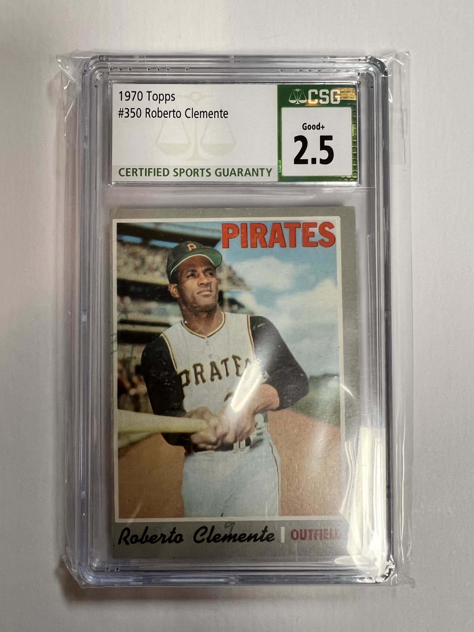 1970 Topps Roberto Clemente Card CSG 2.5 (1 of 1)