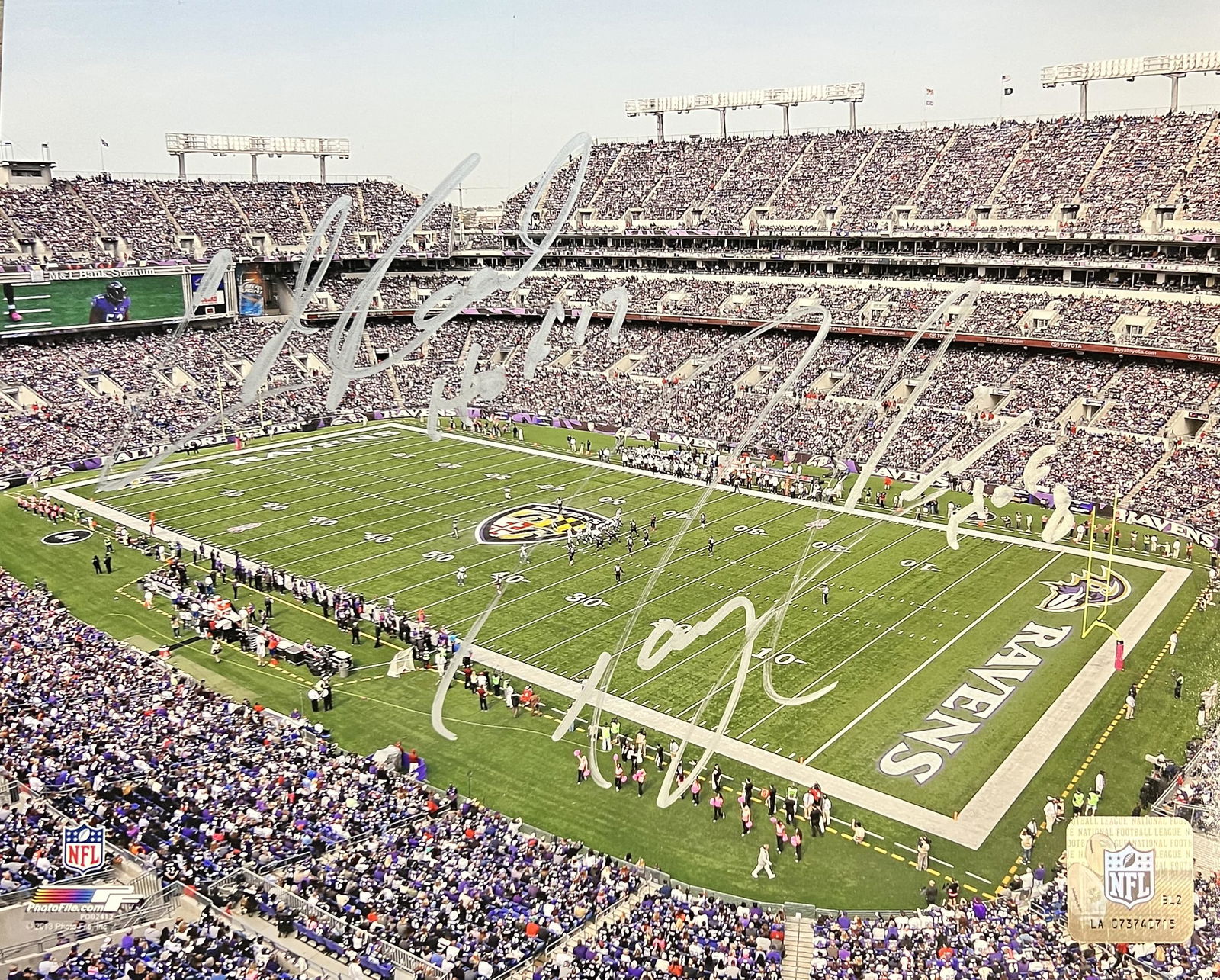 Ray Lewis Ed Reed Autographed 8X10 (1 of 1)