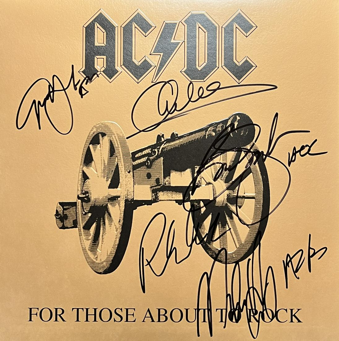 Ac/dc Autographed Album All 5