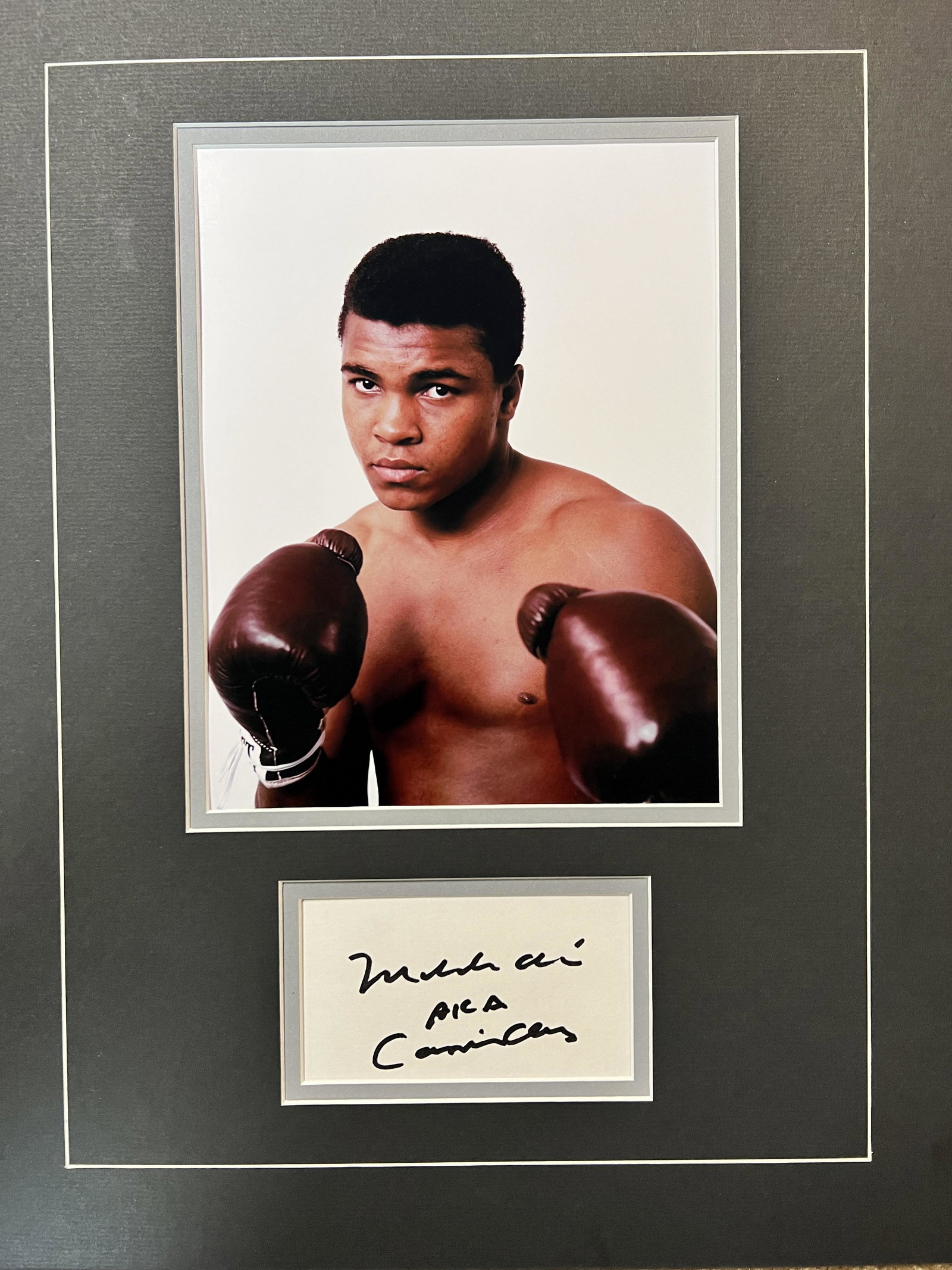 Ali aka Cassius Clay Autographed Display (1 of 1)