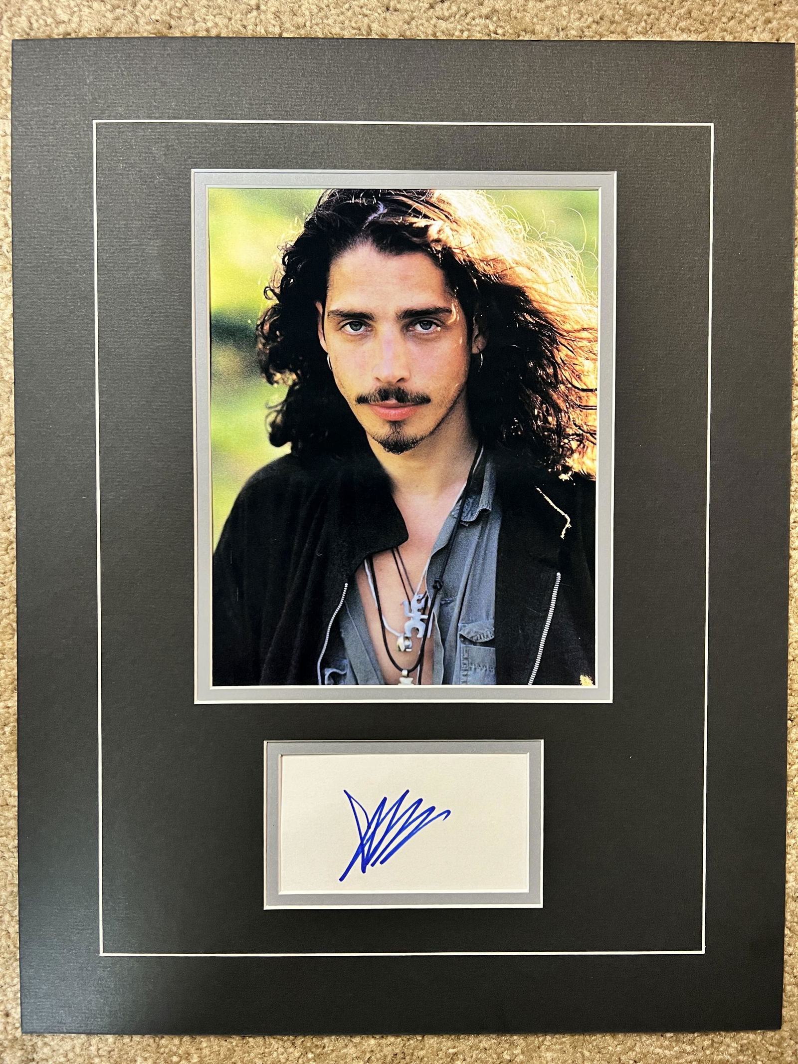 Chris Cornell Autographed Display (1 of 1)