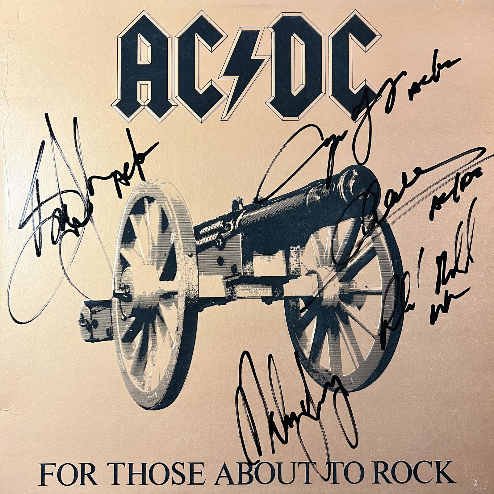 AC/DC Autographed Album All 5! (1 of 1)