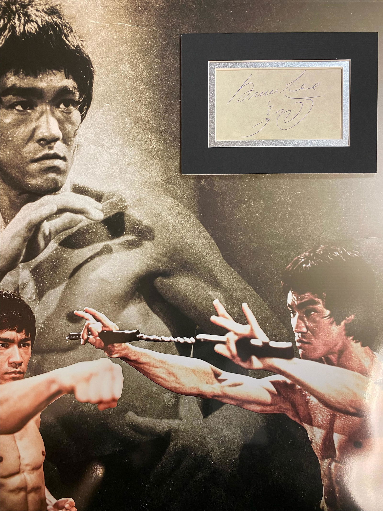 Bruce Lee Autographed Display (1 of 1)