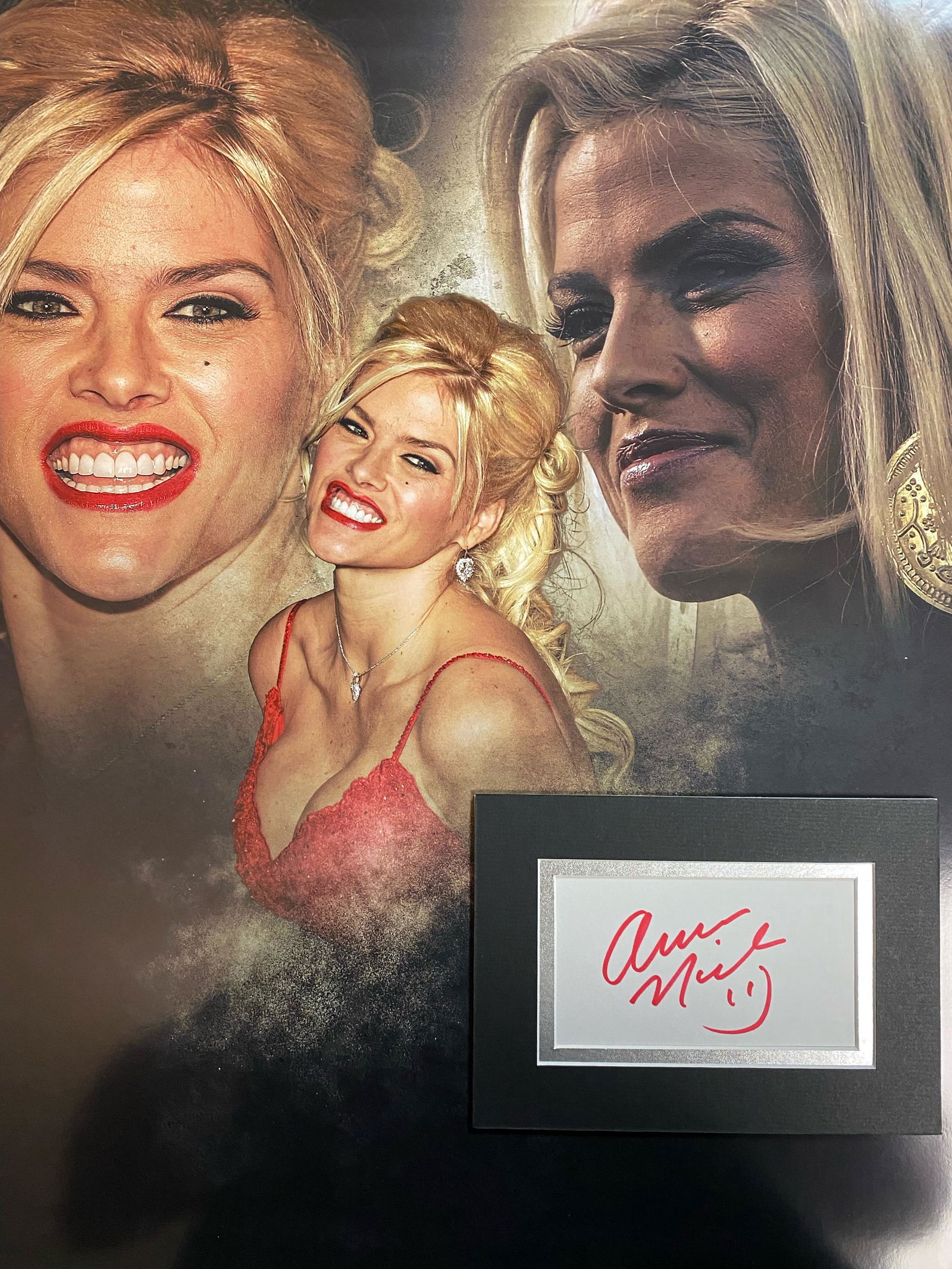 Anna Nicole Smith Autographed Display (1 of 1)
