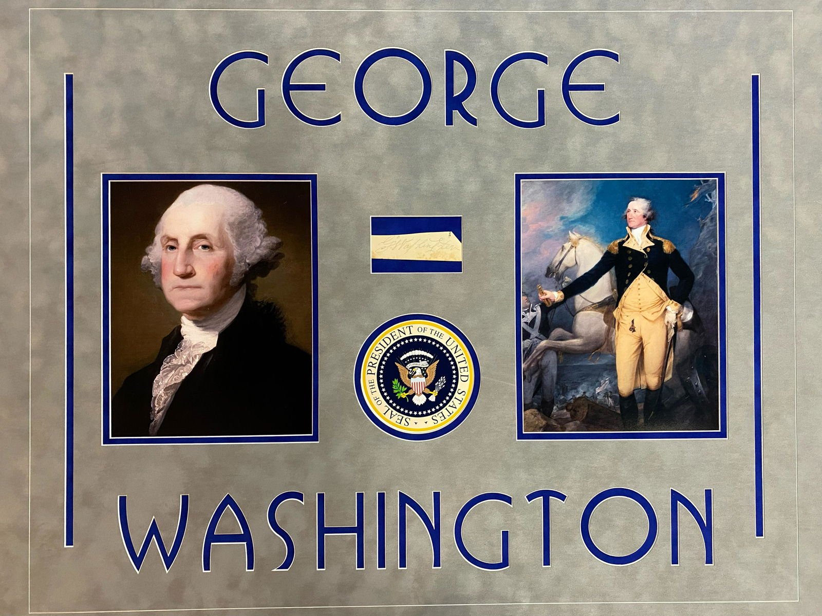 George Washington AUTOGRAPHED Display (1 of 1)