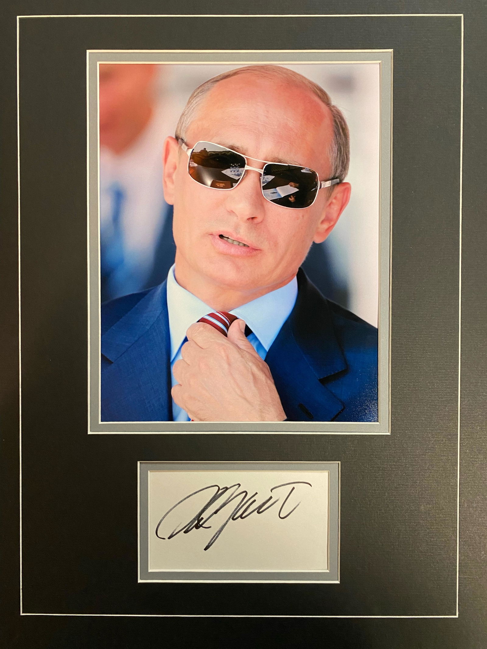 Putin Autographed Display (1 of 1)