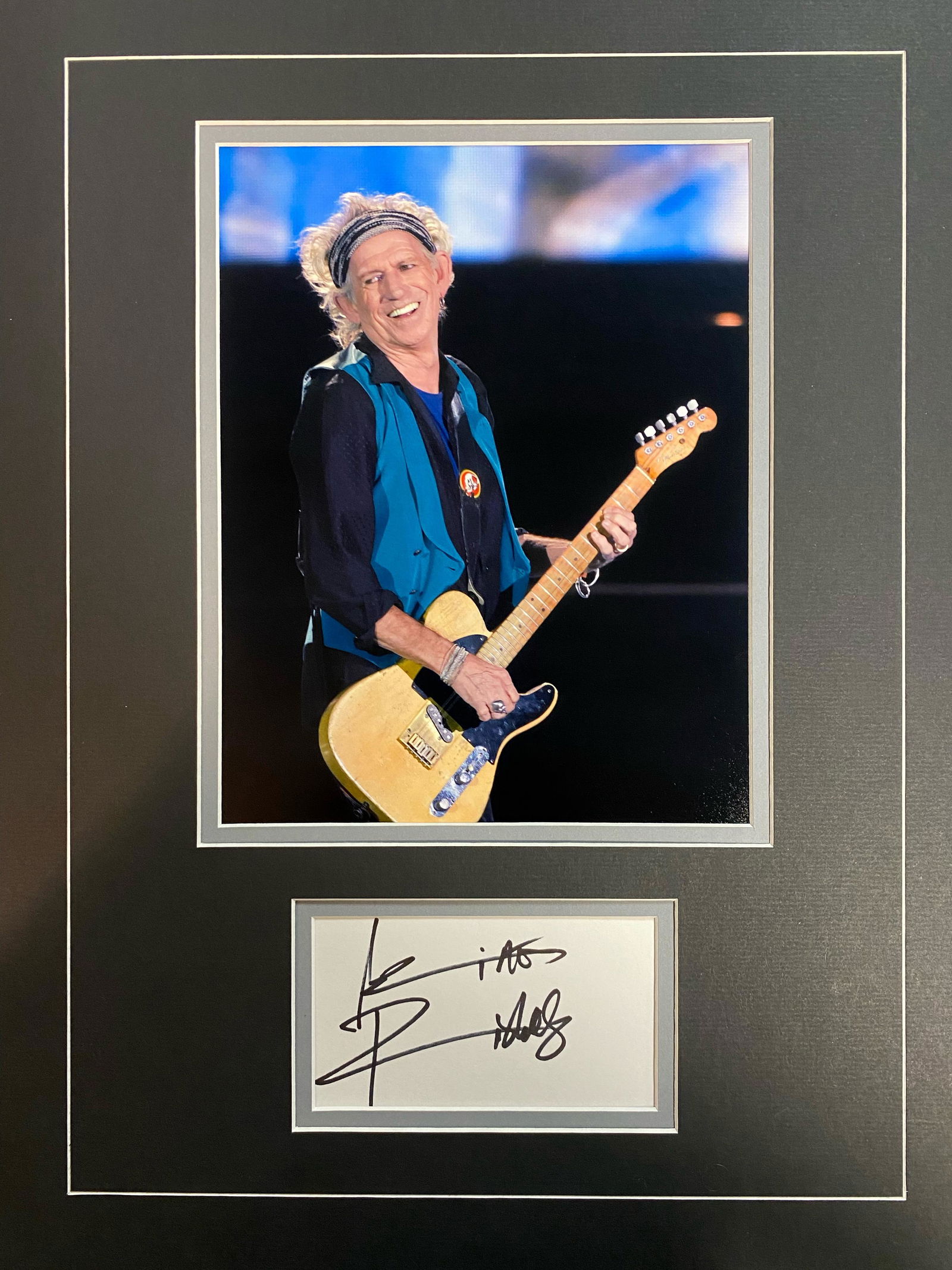 Keith Richards Autographed Display (1 of 1)