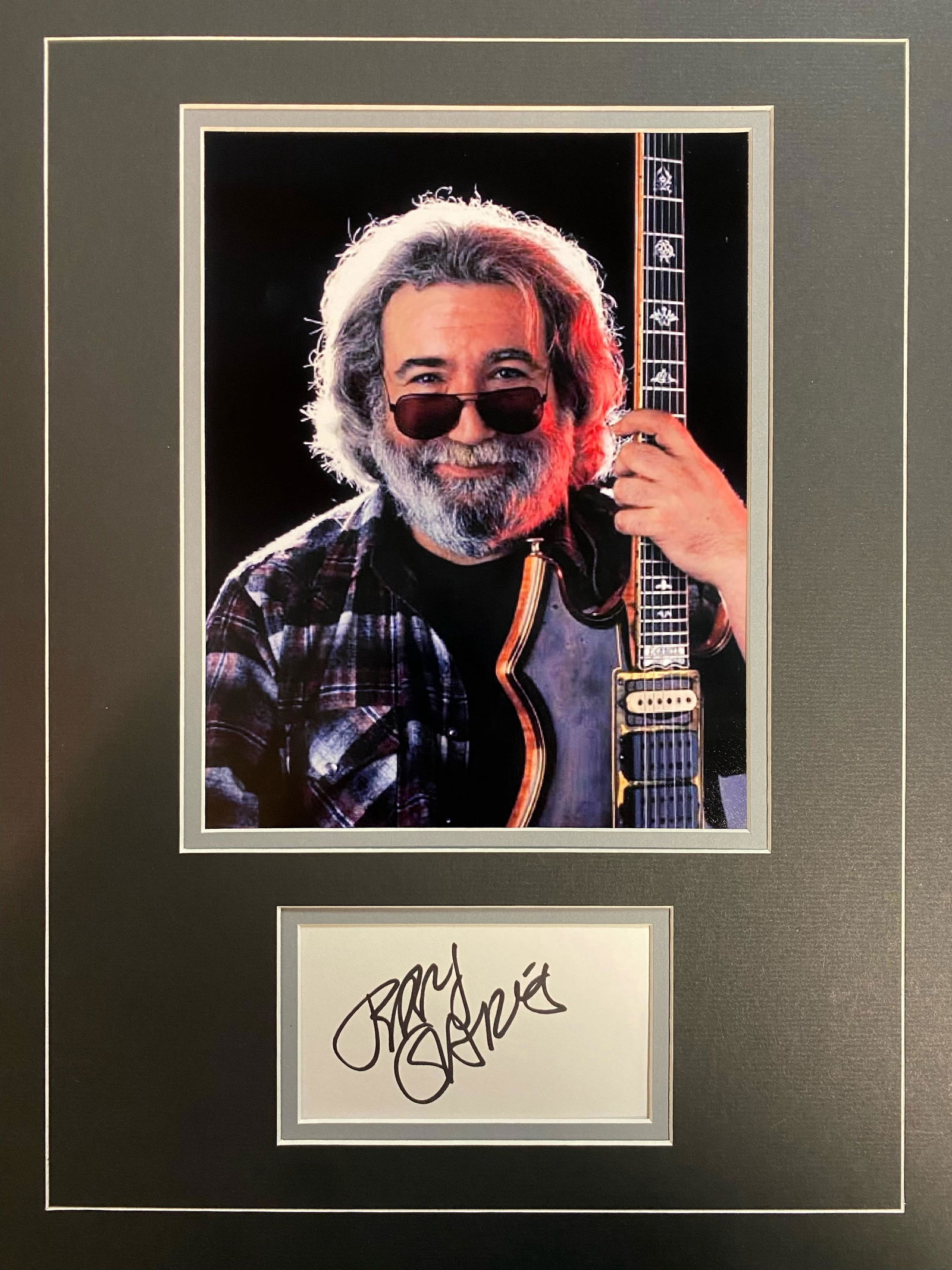 Jerry Garcia Autographed Display (1 of 1)