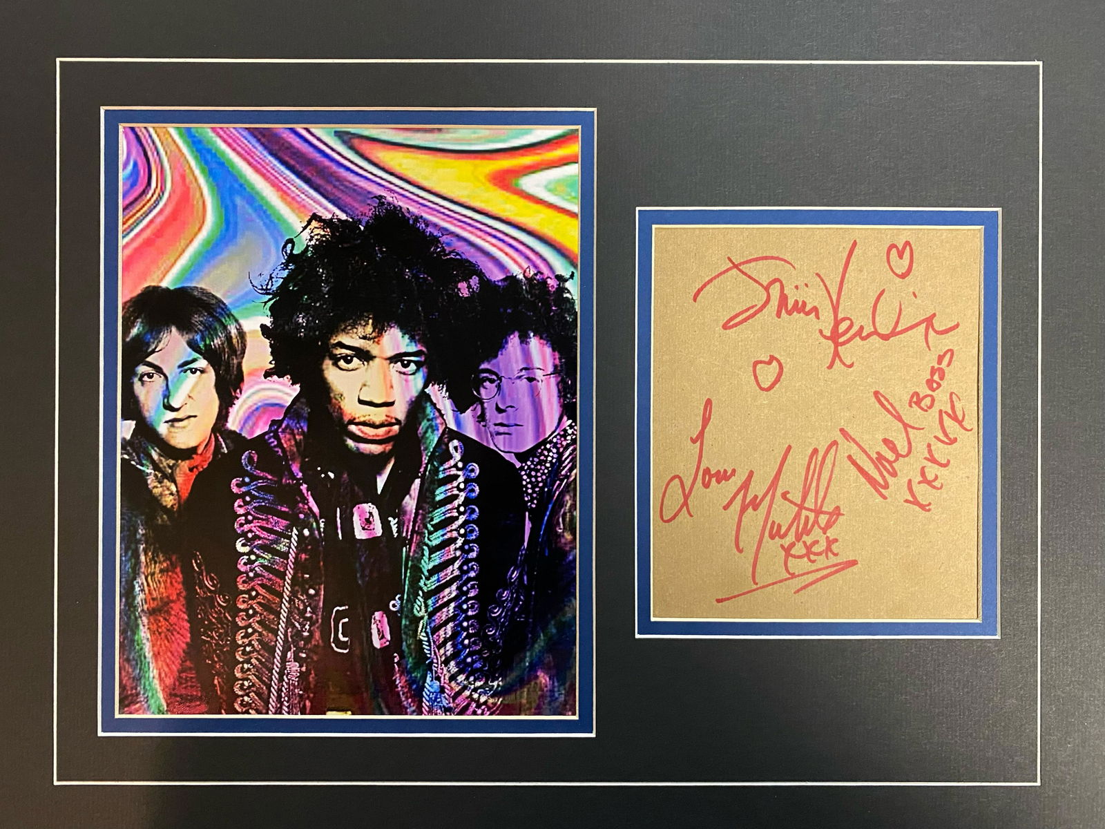 Jimi Hendrix EXP Autographed Display All 3! (1 of 1)