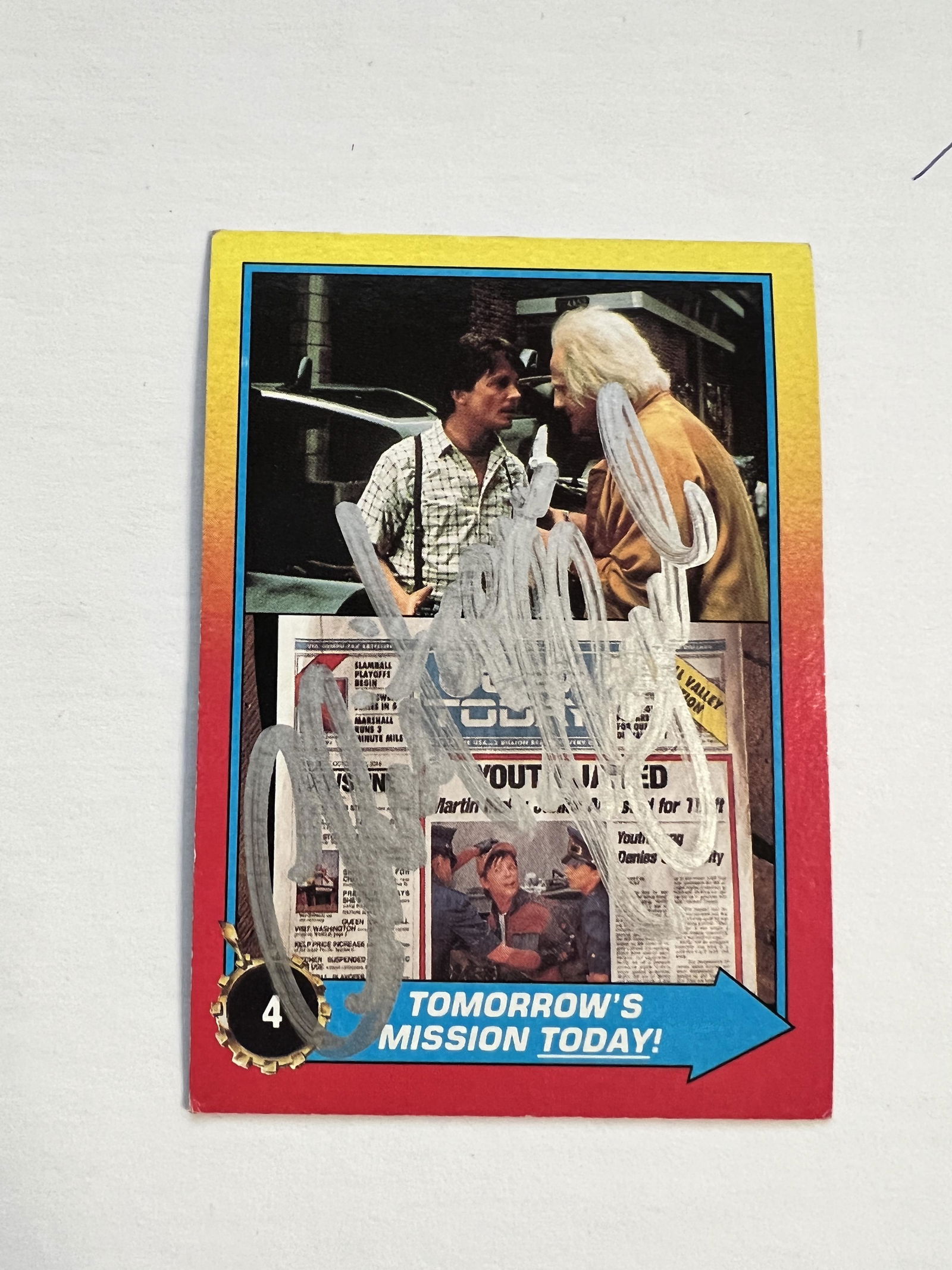 Christopher Lloyd Autographed Card (1 of 1)