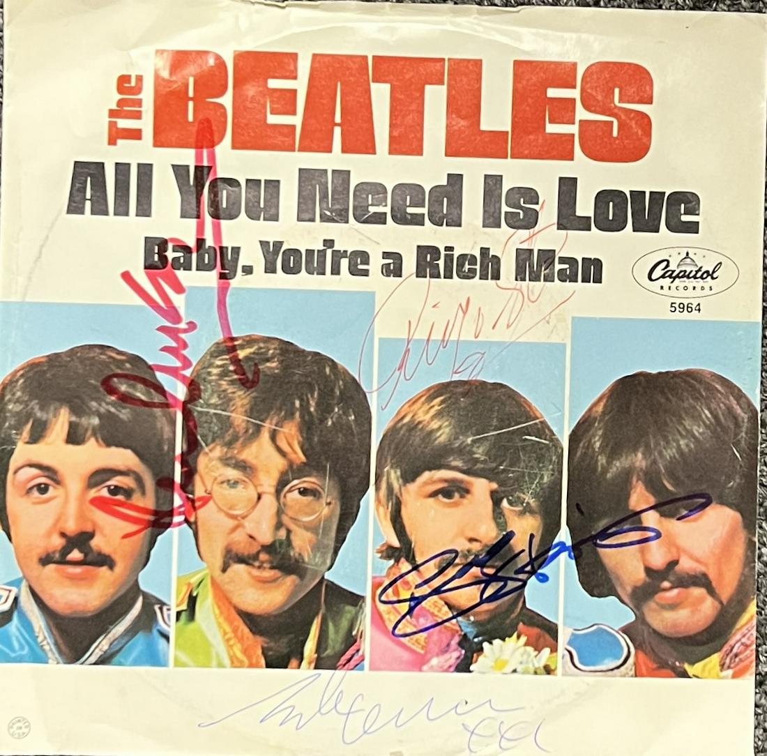 The Beatles Autographed Album 7" Single (1 of 1)