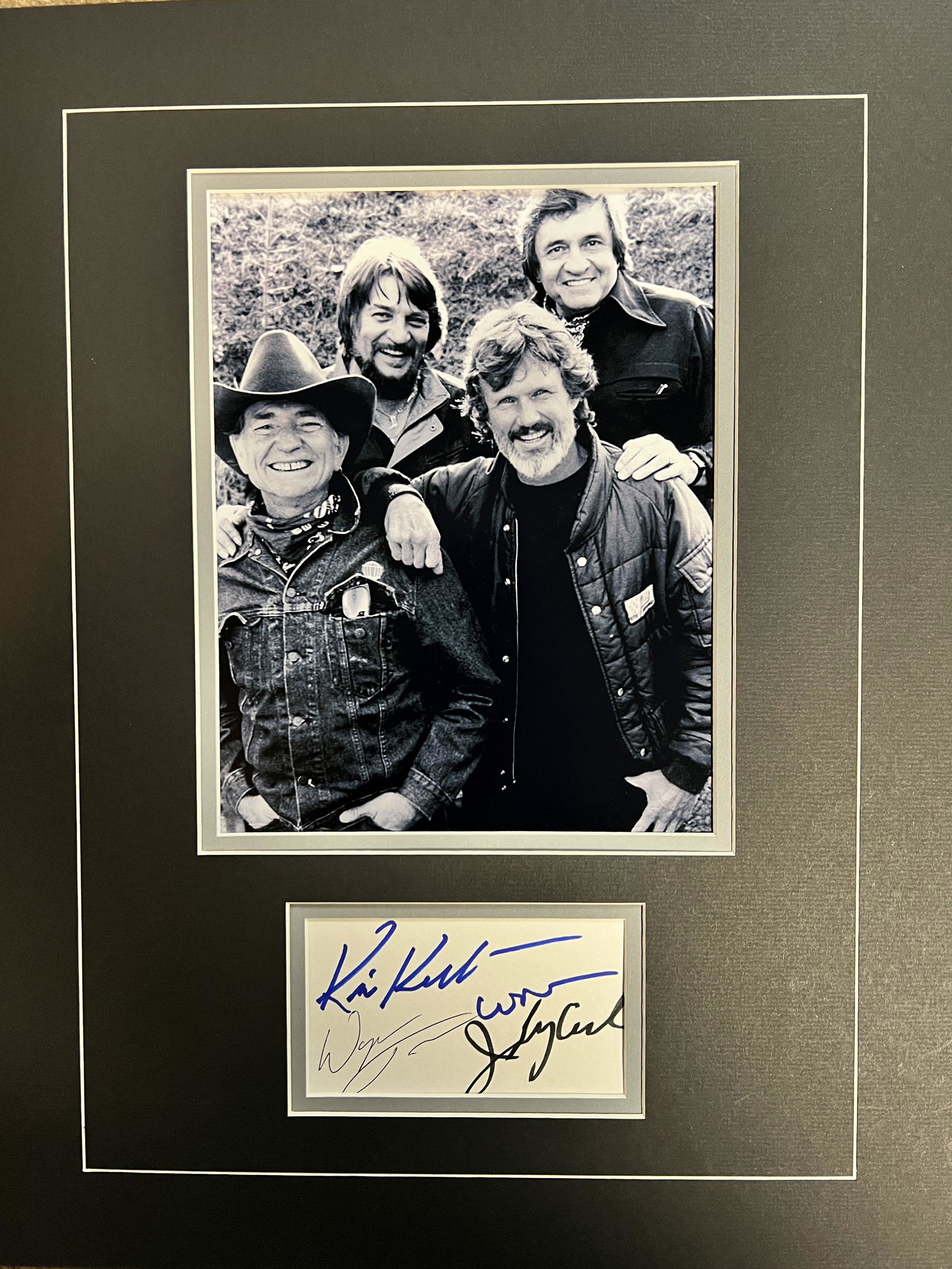 The Highway Men Autographed Display (1 of 1)