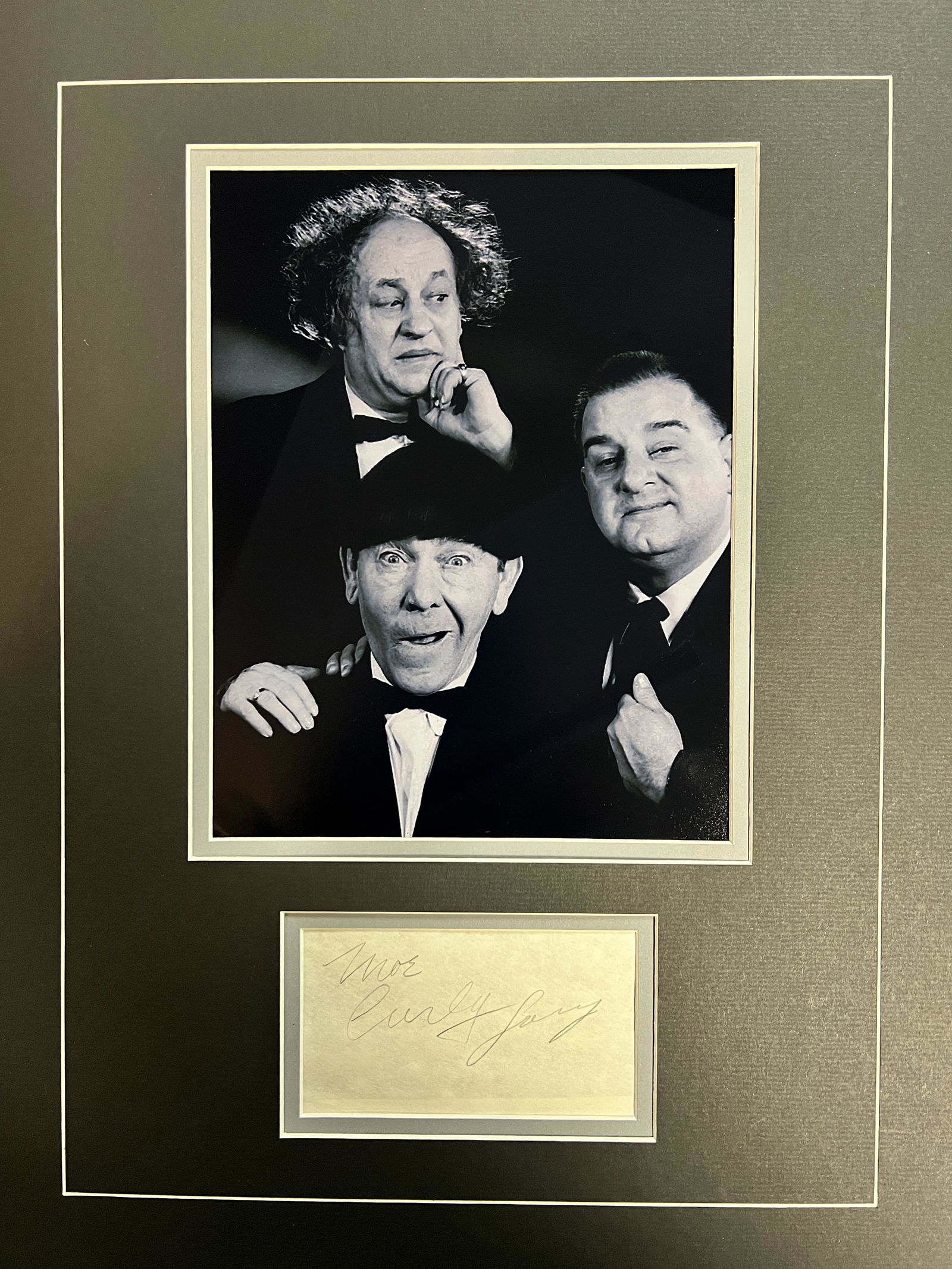 The 3 Stooges Autographed Display (1 of 1)