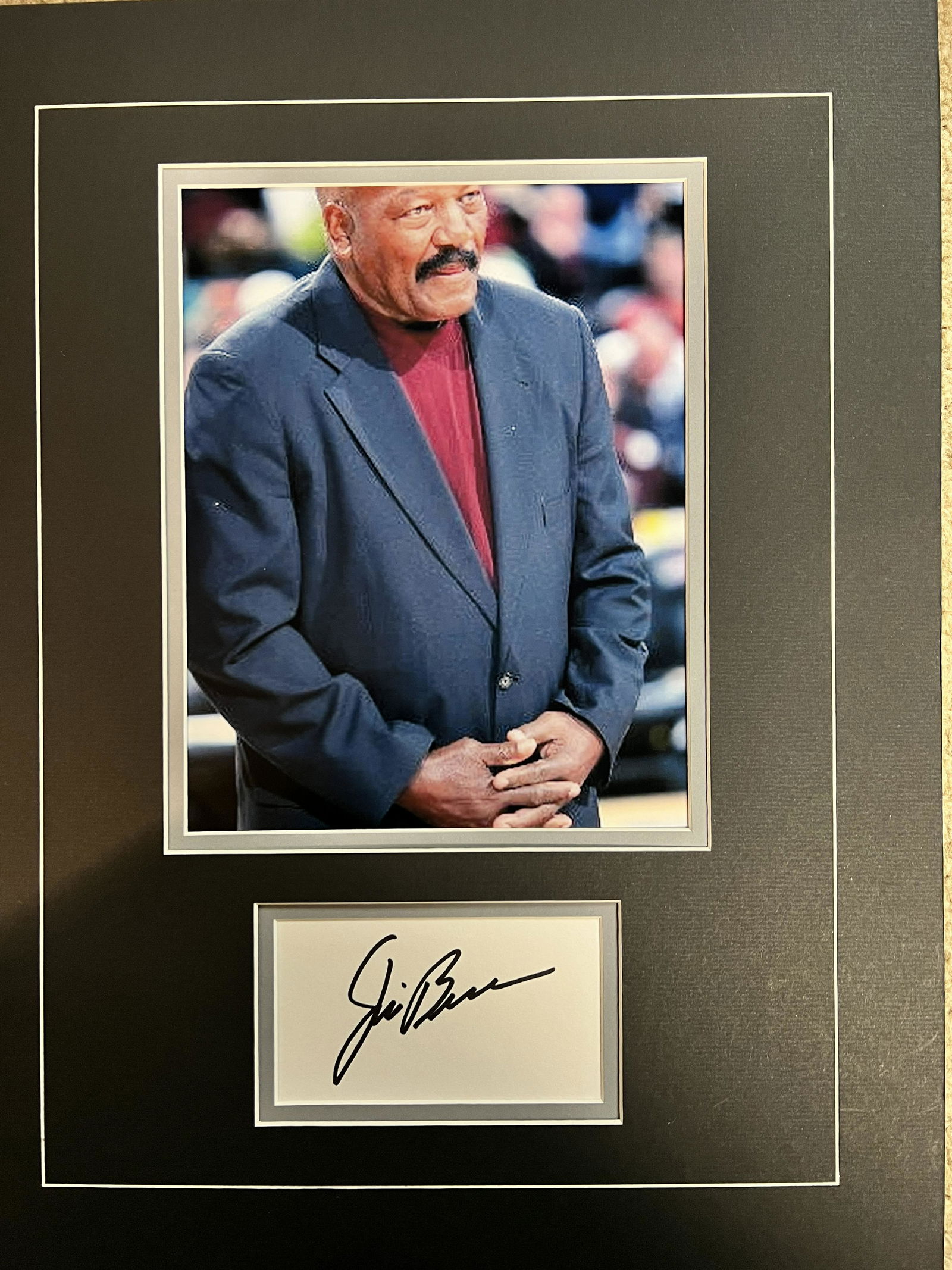 Jim Brown Autographed Display (1 of 1)