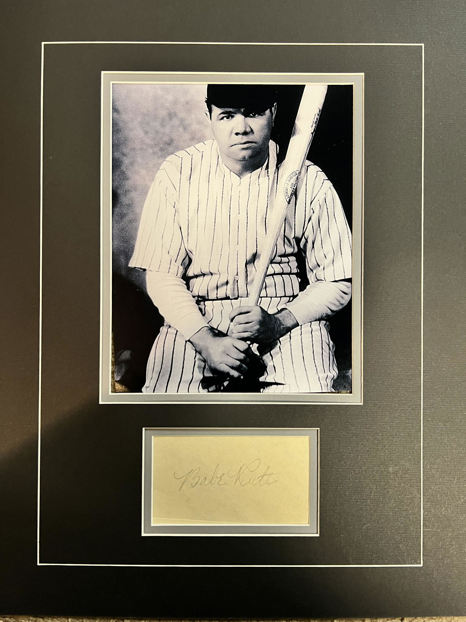 Babe Ruth Autographed Display (1 of 1)