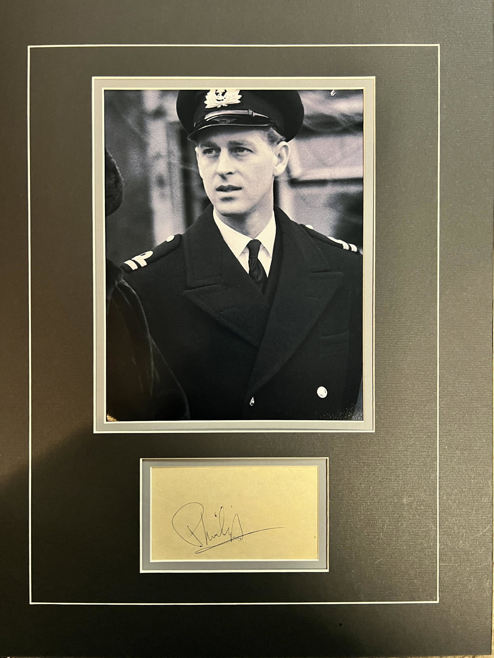 Prince Phillip Autographed Display (1 of 1)