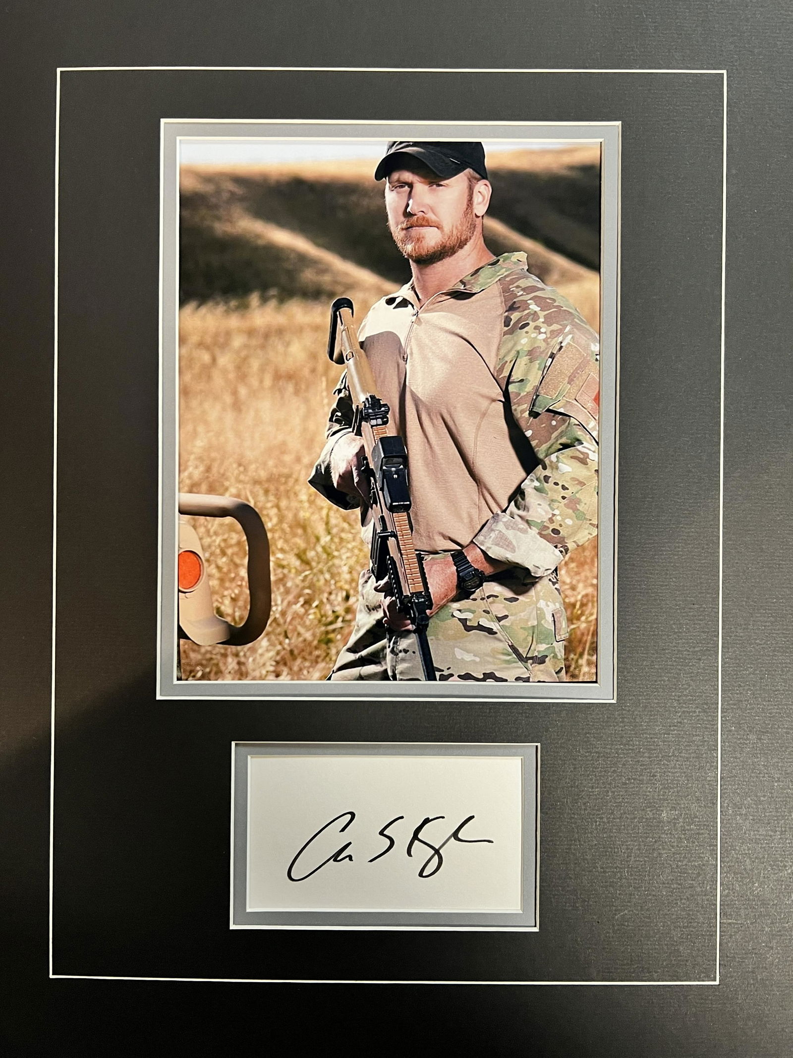 Chris Kyle Autographed Display (1 of 1)
