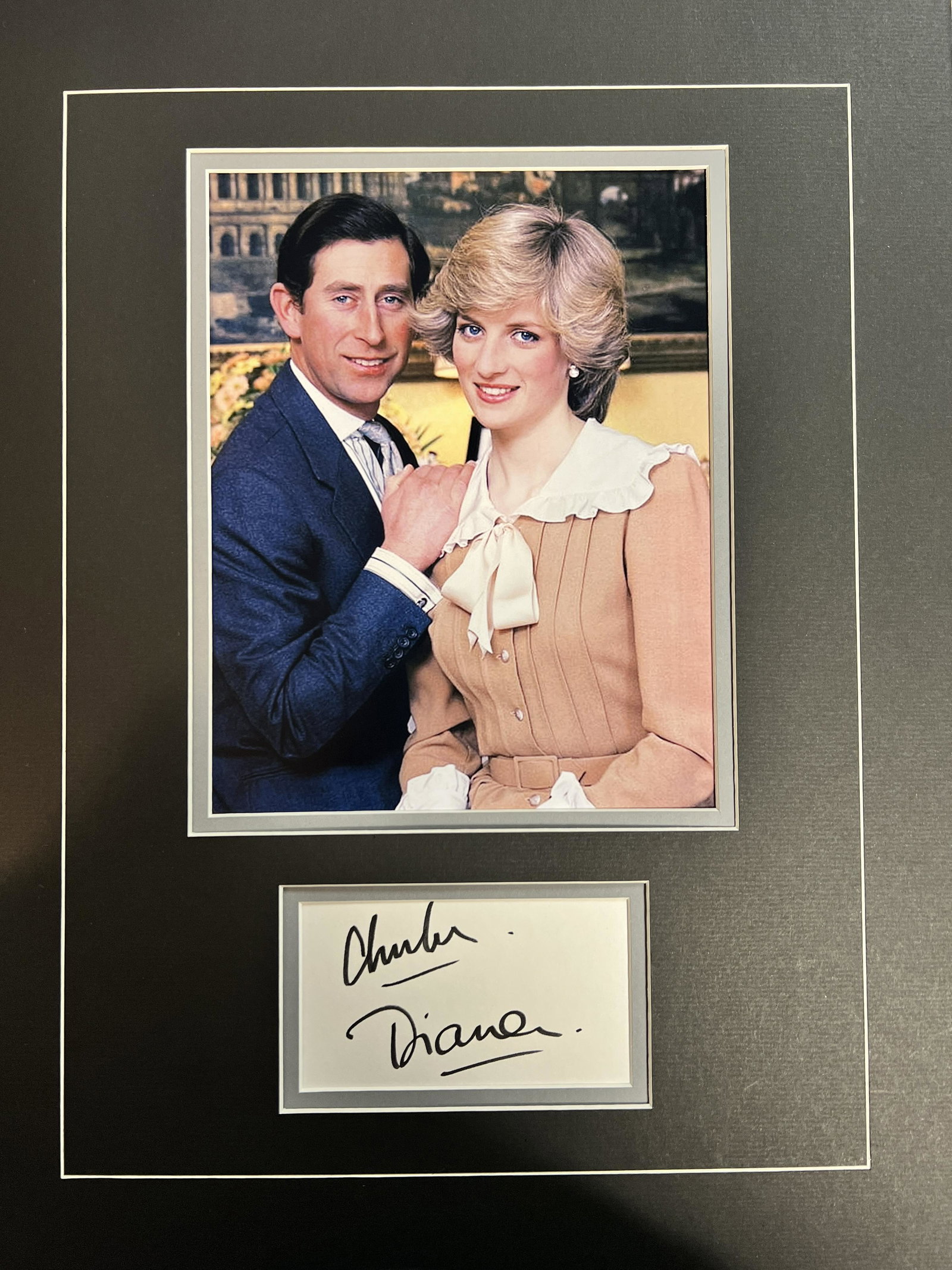 Charles & Diana Autographed Display (1 of 1)