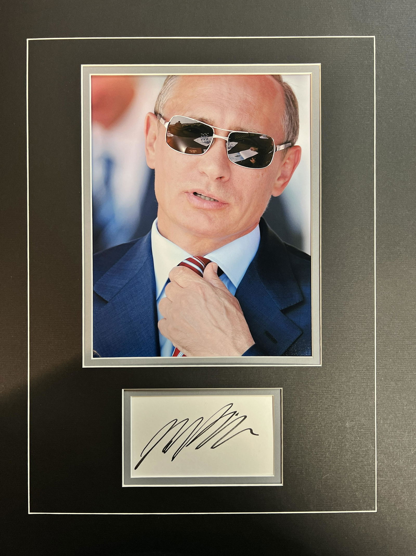 Putin Autographed Display (1 of 1)