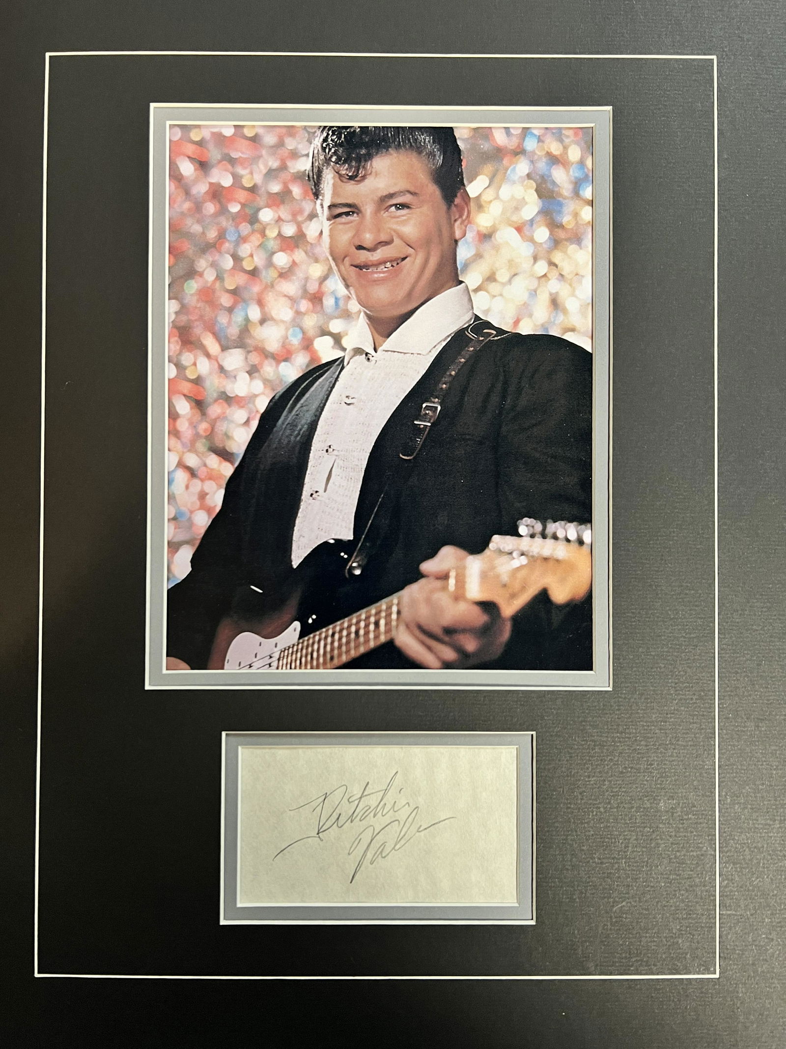 Ritchie Valens Autographed Display (1 of 1)
