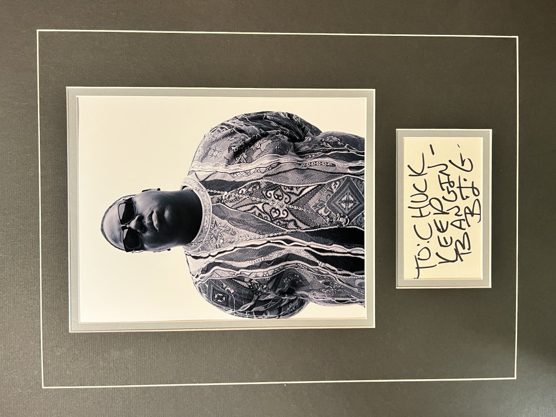 Notorious Big Autographed Display (1 of 1)