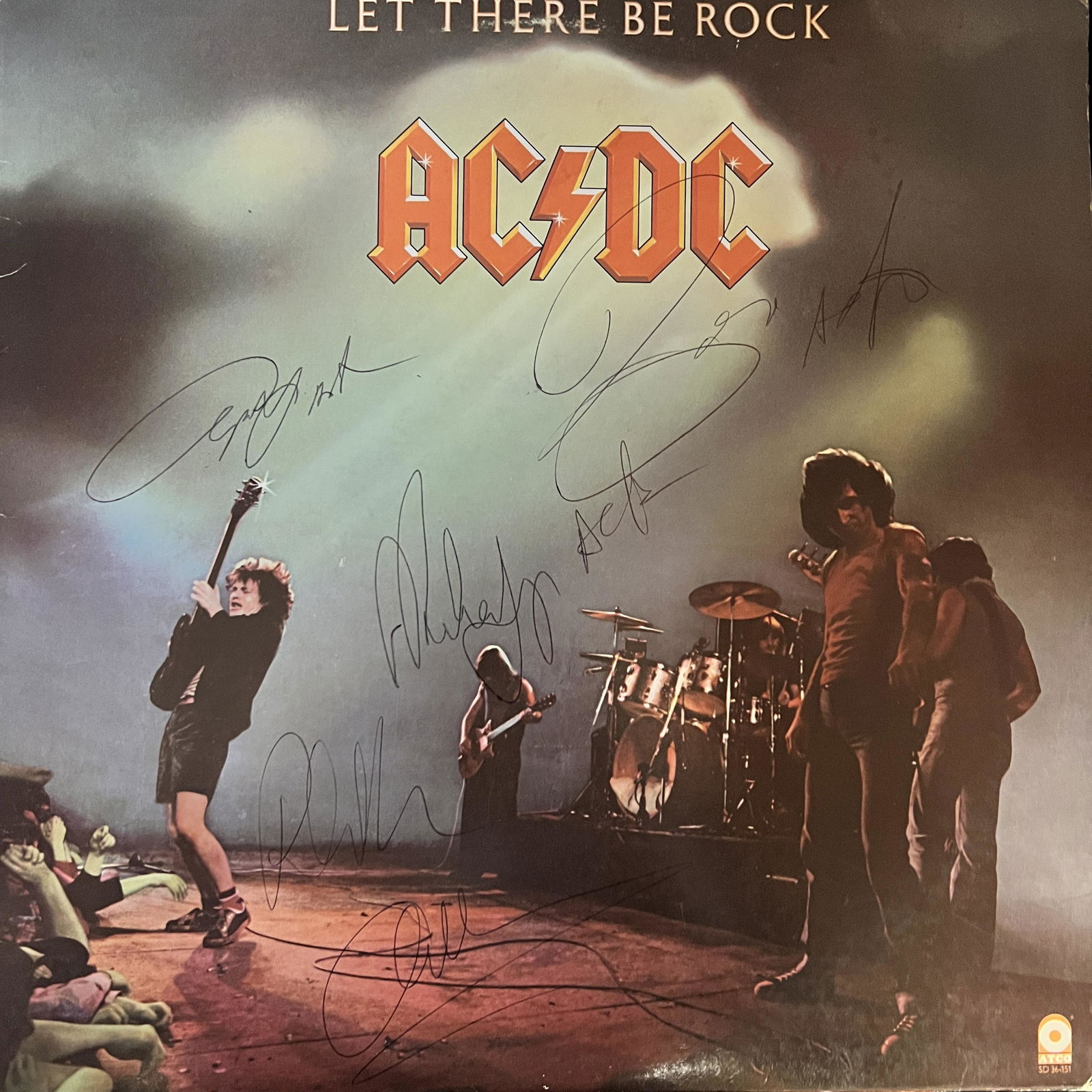 AC/DC Autographed Album ALL 5 w/Bon! (1 of 1)
