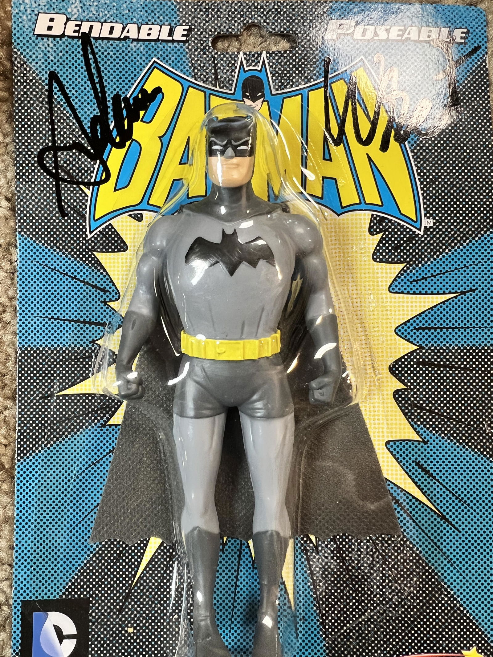 Adam West Autographed Batman Toy (1 of 1)