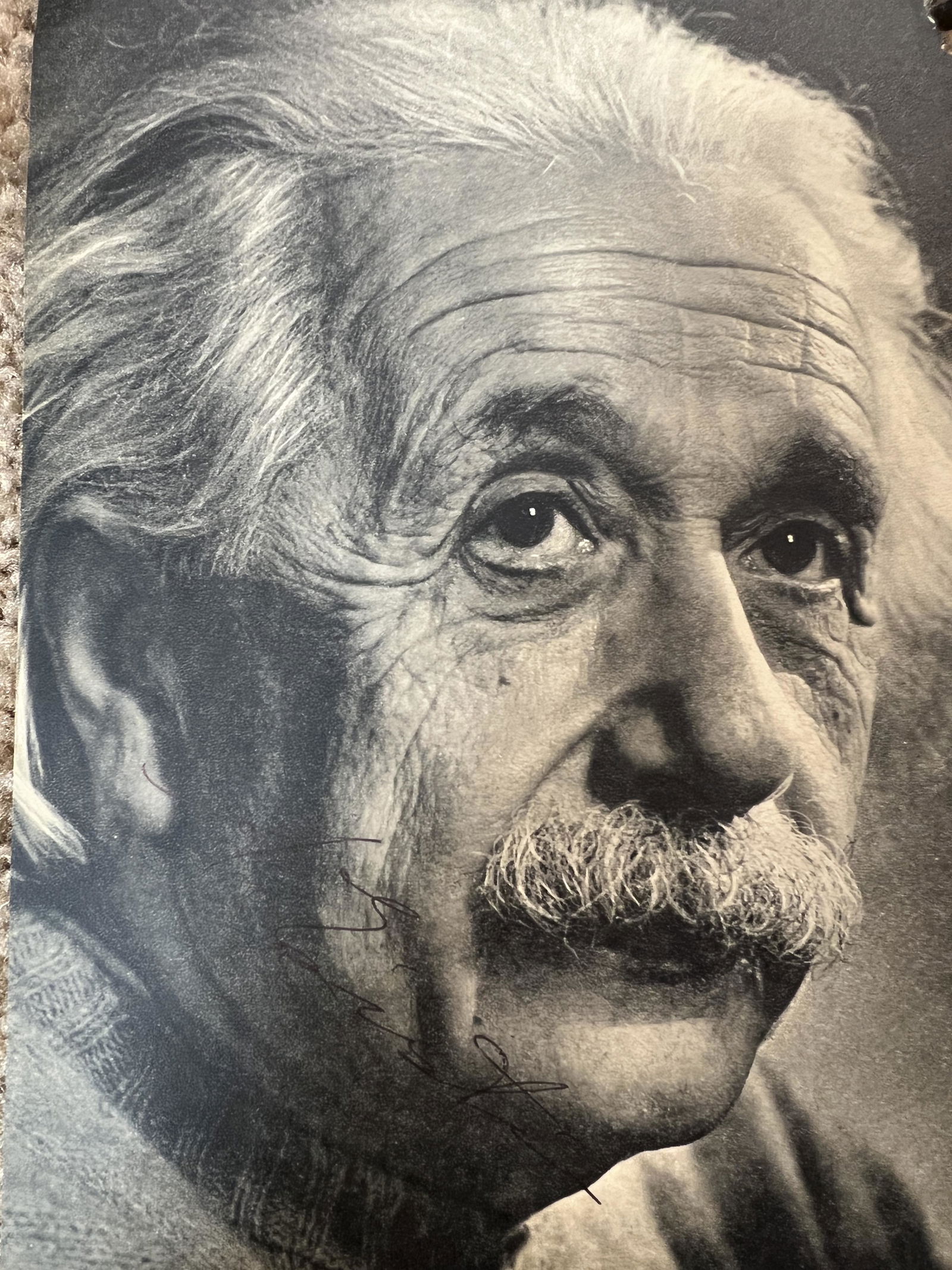 Albert Einstein Autographed MAGAZINE PAGE (1 of 1)