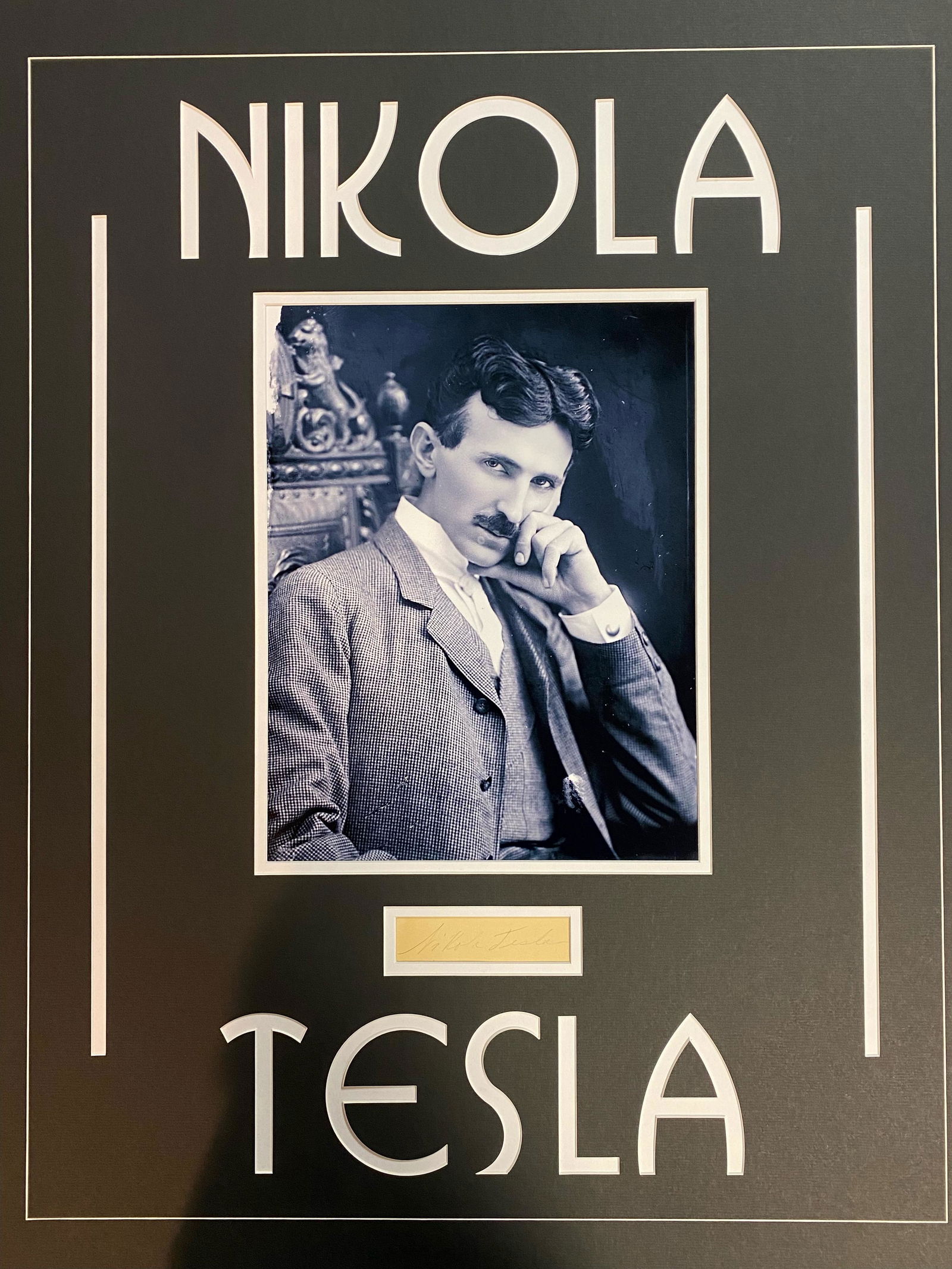 Nikola Tesla Autographed Cut GFA Certified: Displays are not framed, and can be framed for a cost. Framed items will state they are framed in the name of the item. All signed items come with a COA. Ask any and all questions BEFORE bidding. Sign