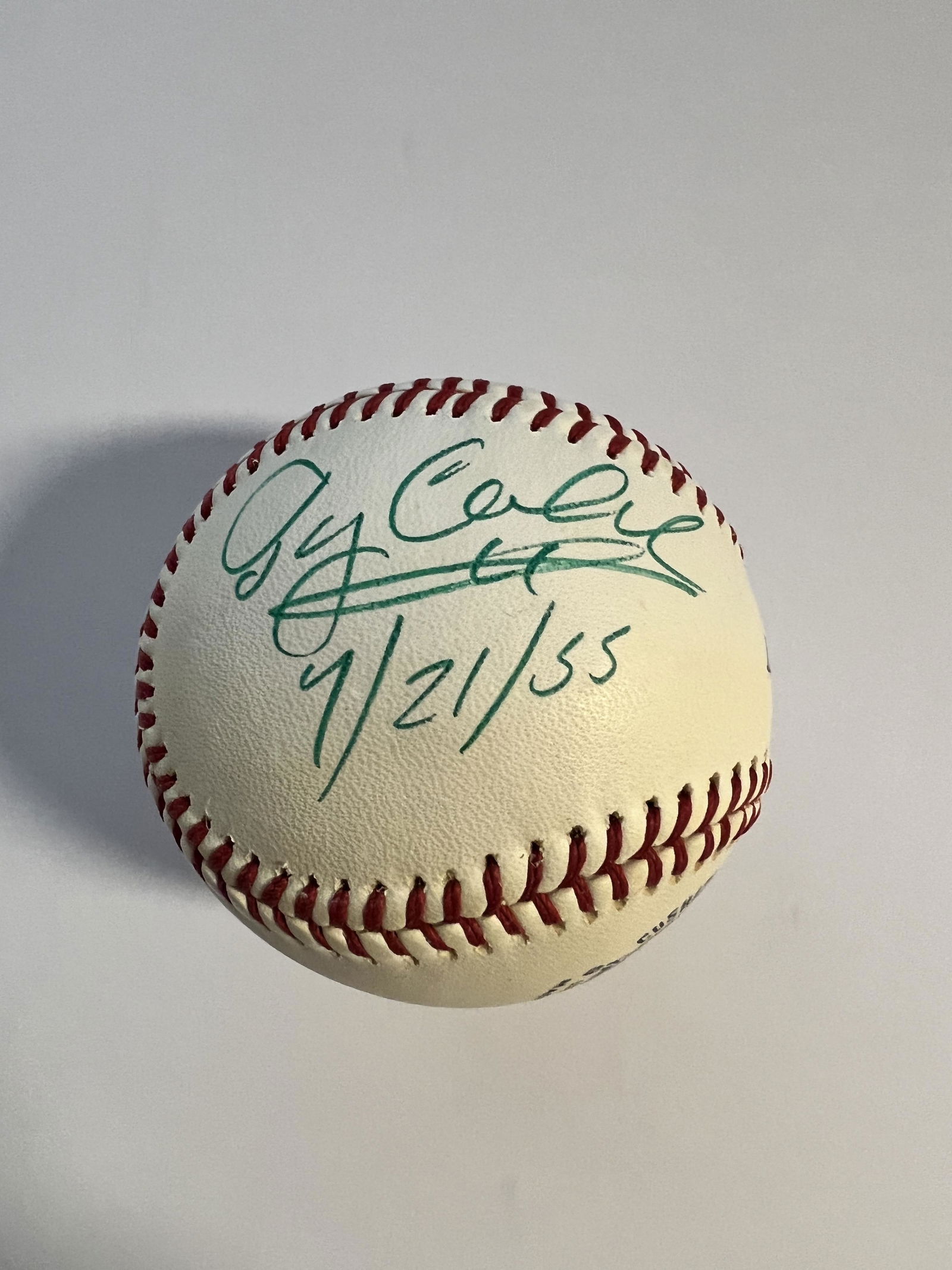 Ty Cobb Autographed Baseball (1 of 1)