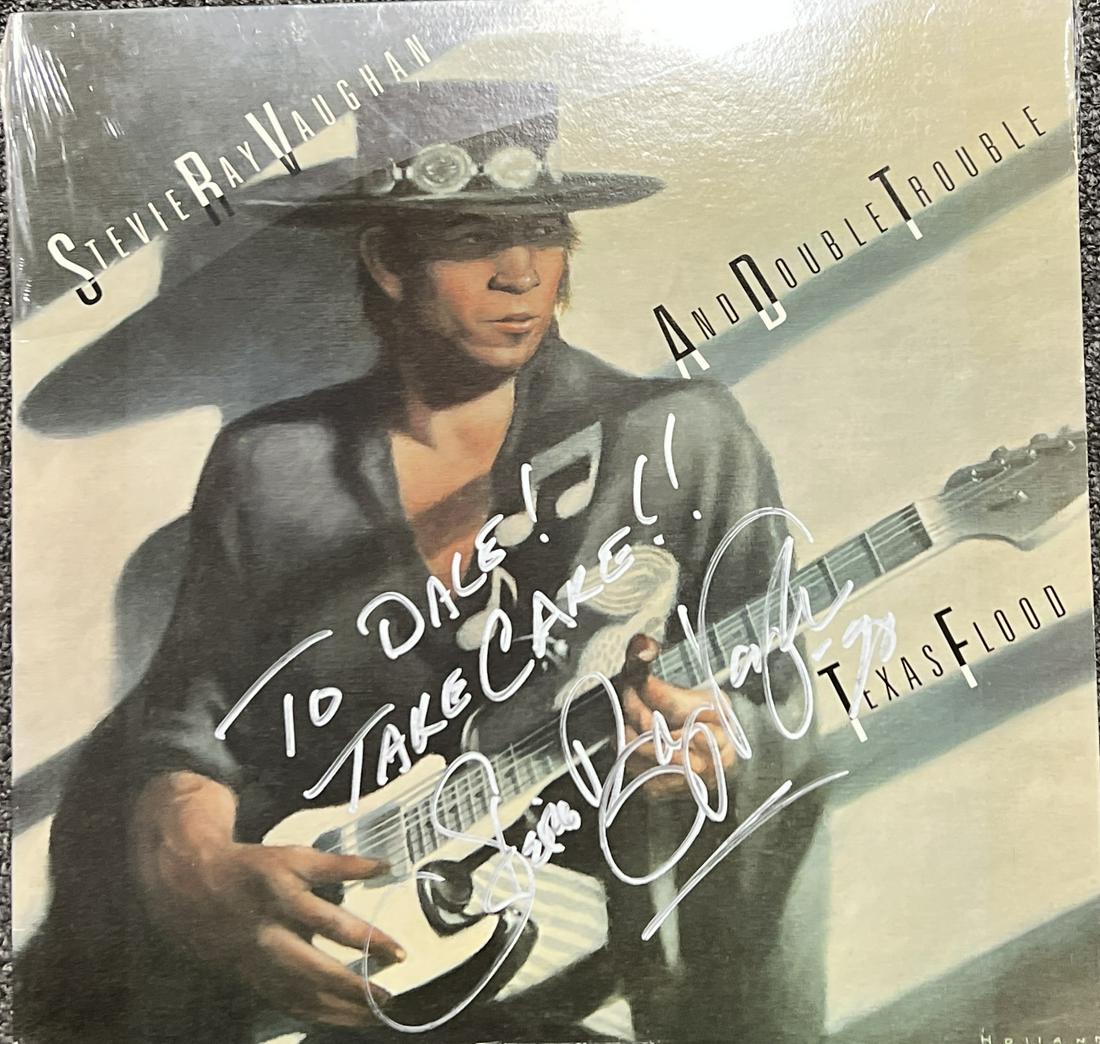 Stevie Ray Vaughan Autographed Album: Displays are not framed, and can be framed for a cost. Framed items will state they are framed in the name of the item. All signed items come with a COA. Ask any and all questions BEFORE bidding. Sign