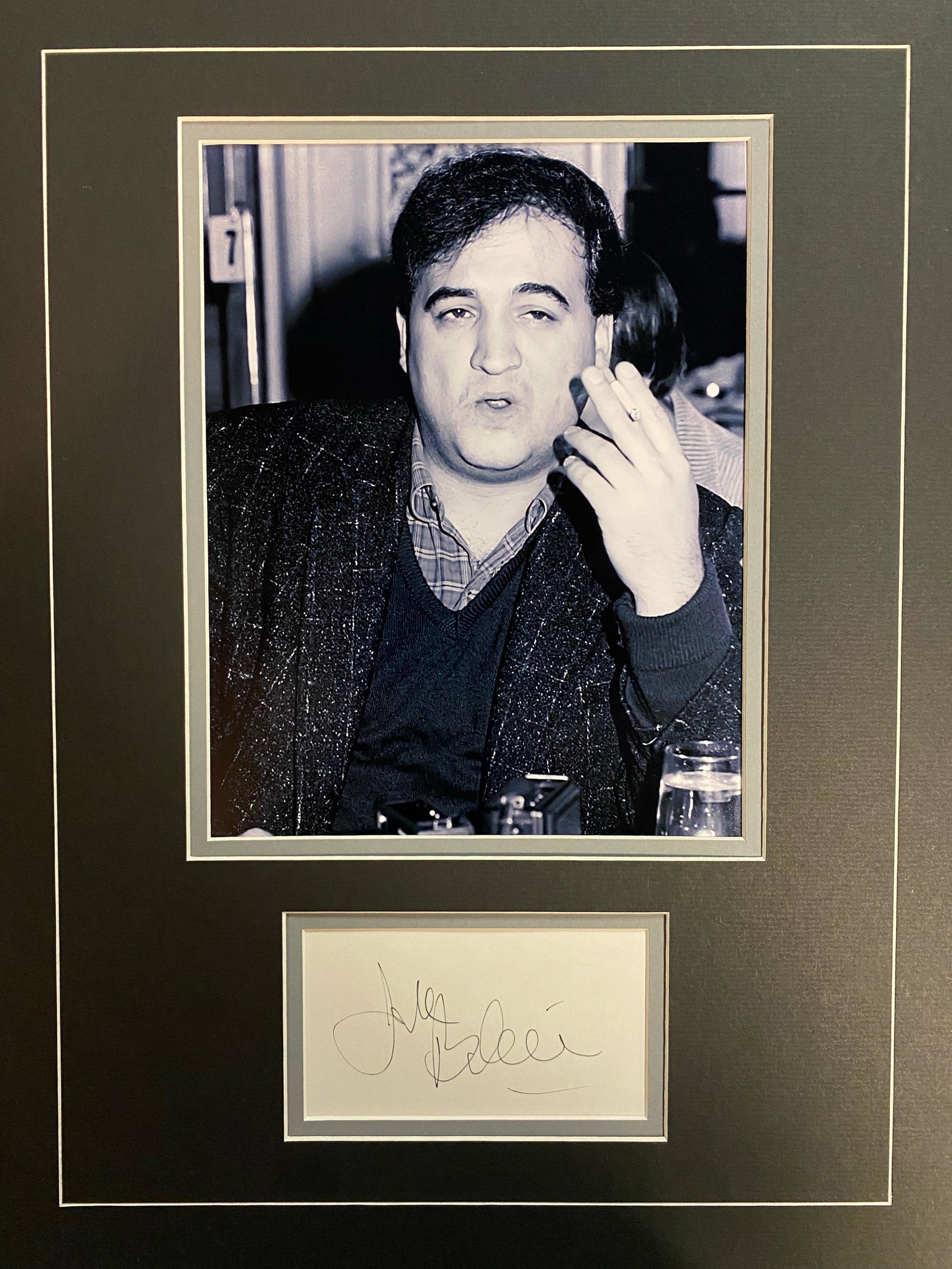 John Belushi Autographed Display (1 of 1)